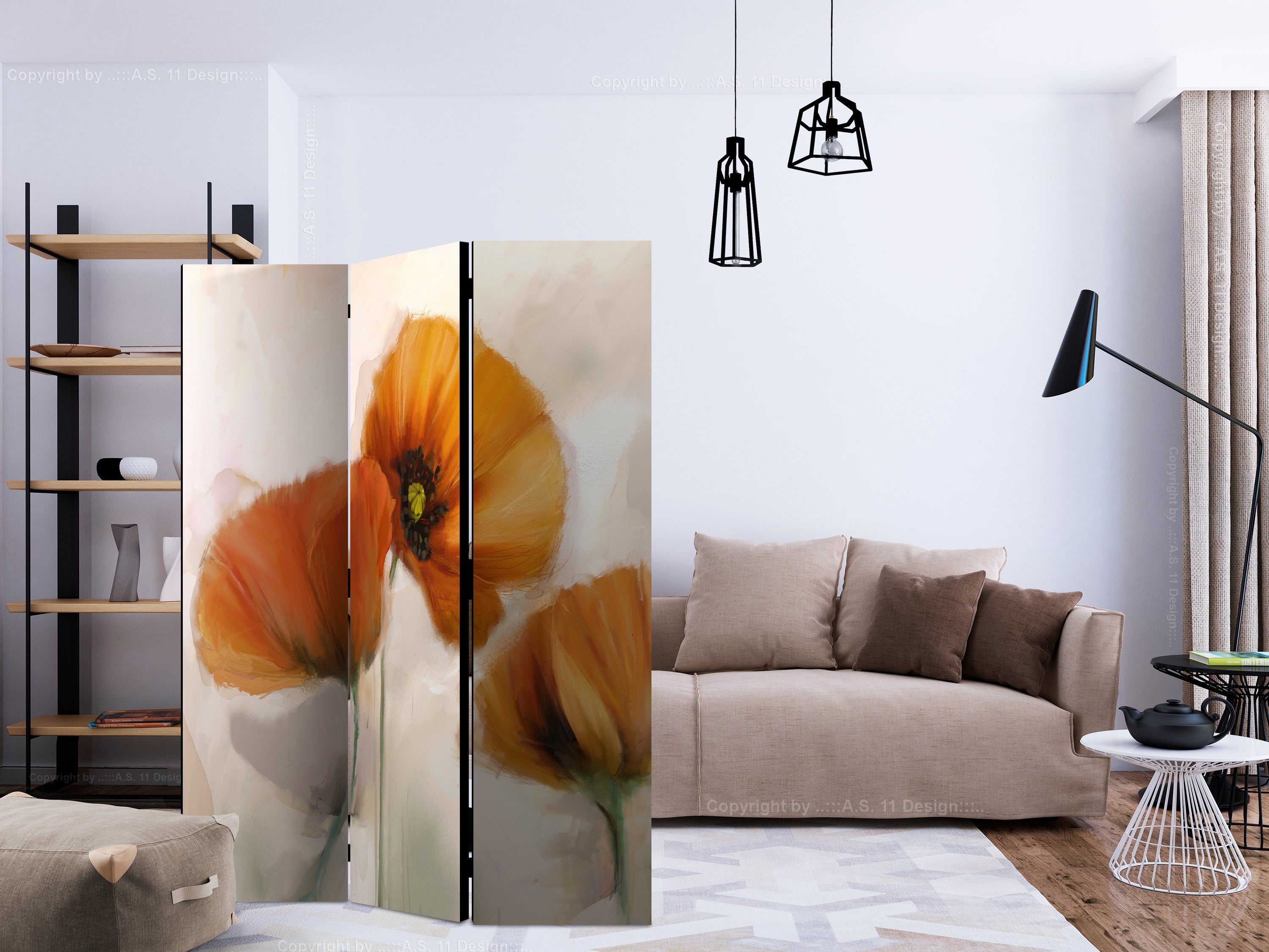 Aizslietnis 3-daļīgs - Magones - vintāža (135x172cm) 135x172 cm Home Trends
