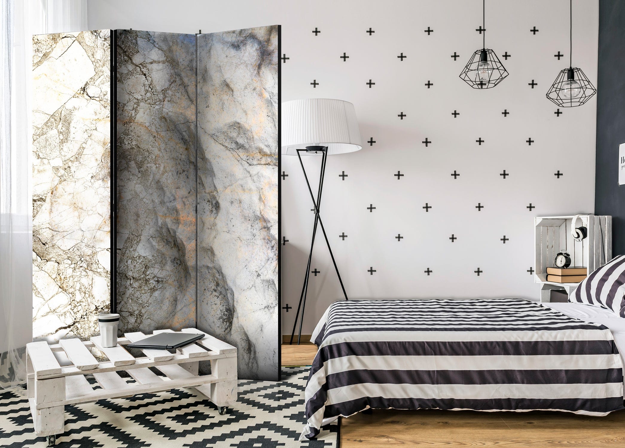 Aizslietnis 3-daļīgs - Marmora noslēpums (135x172cm) 135x172 cm Home Trends