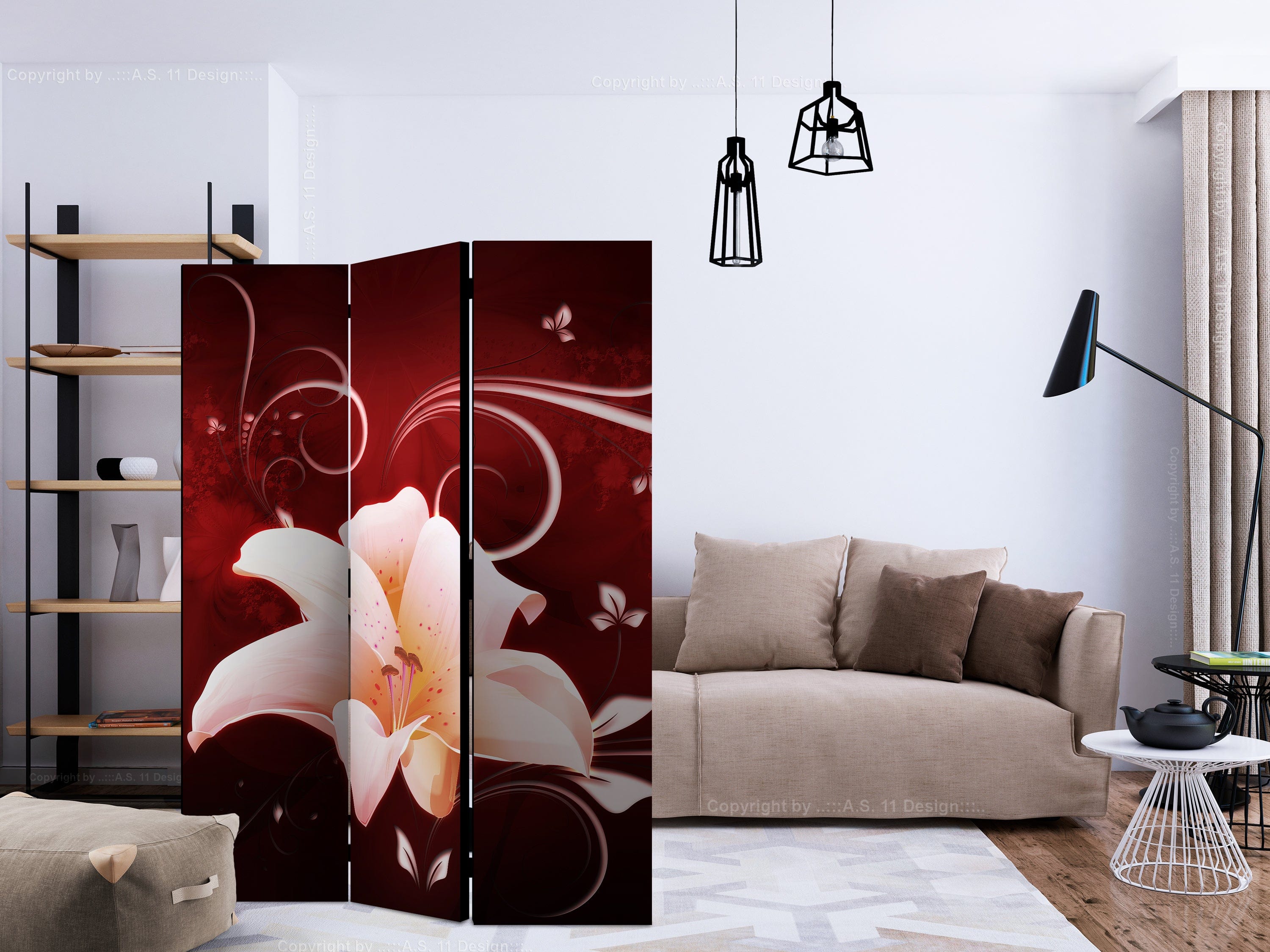 Aizslietnis 3-daļīgs - Mīlestības vēstījums (135x172cm) 135x172 cm Home Trends