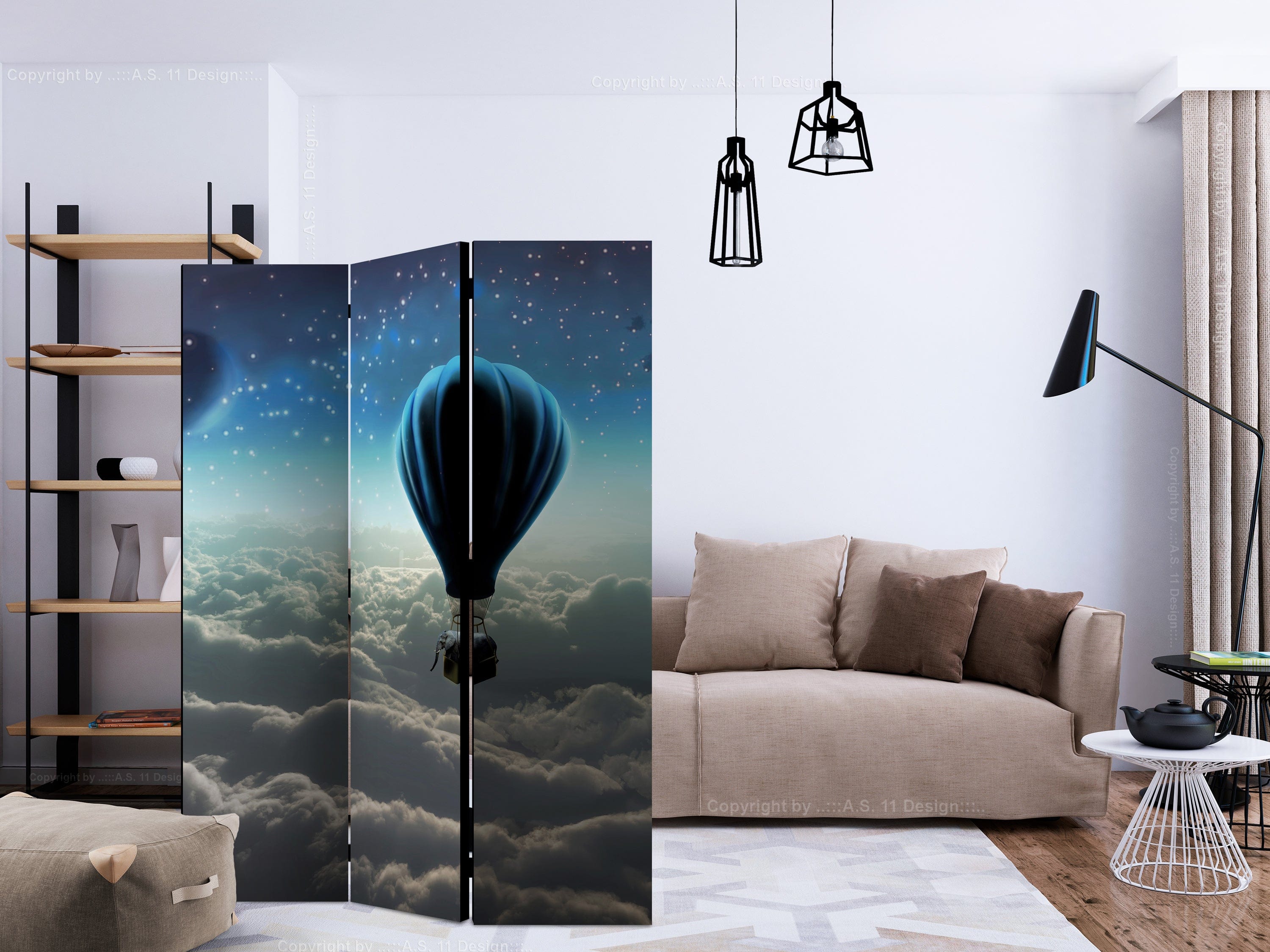 Aizslietnis 3-daļīgs - Nakts ekspedīcija (135x172cm) 135x172 cm Home Trends