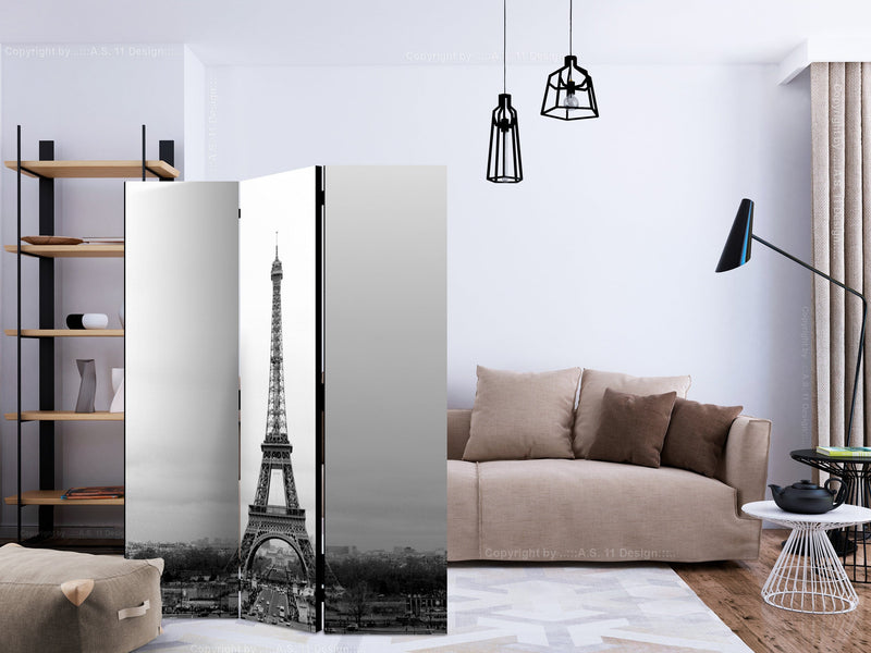 Aizslietnis 3-daļīgs - Parīze - melnbaltā fotogrāfija (135x172cm) 135x172 cm Home Trends