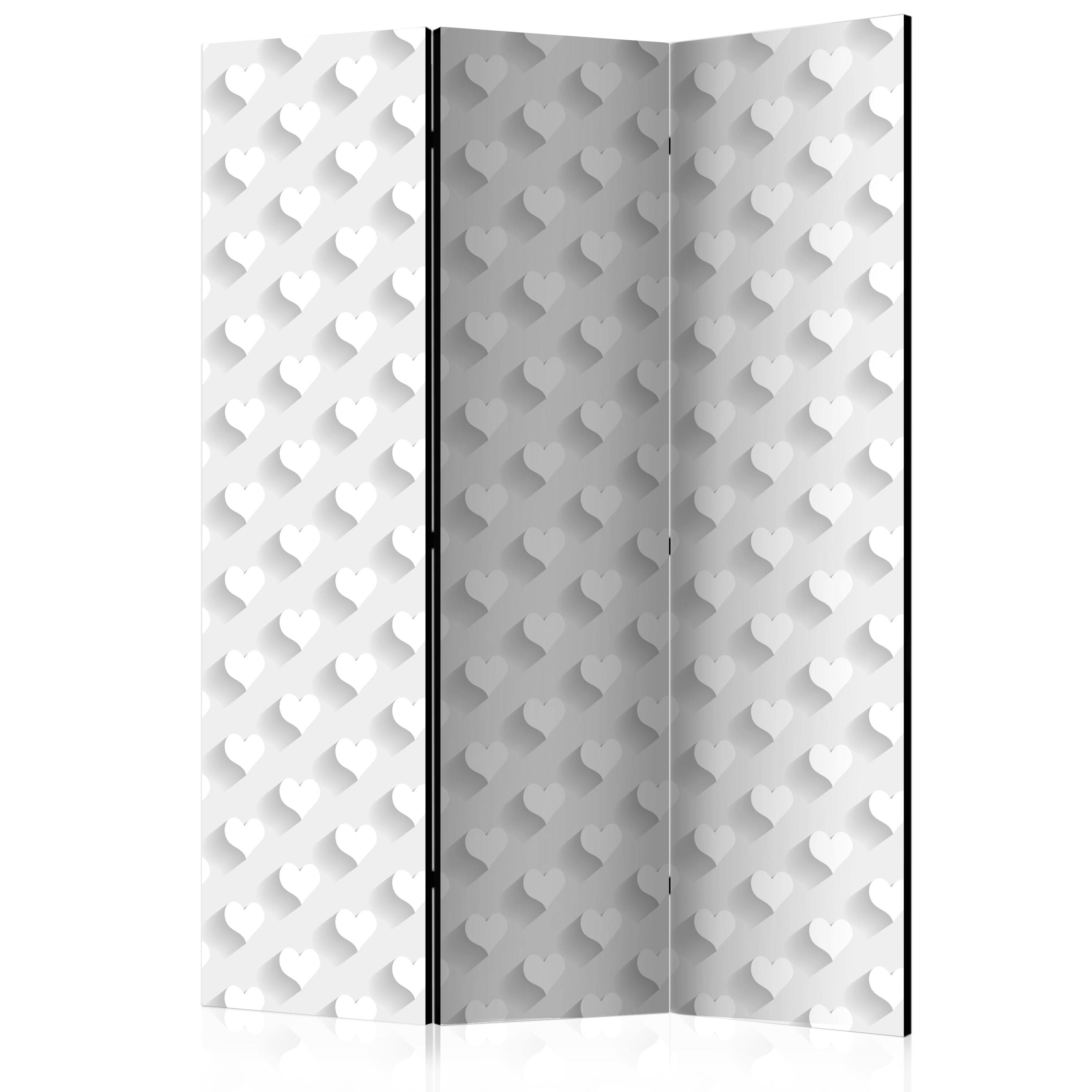Aizslietnis 3-daļīgs - Pelēks sirdis (135x172cm) 135x172 cm Home Trends