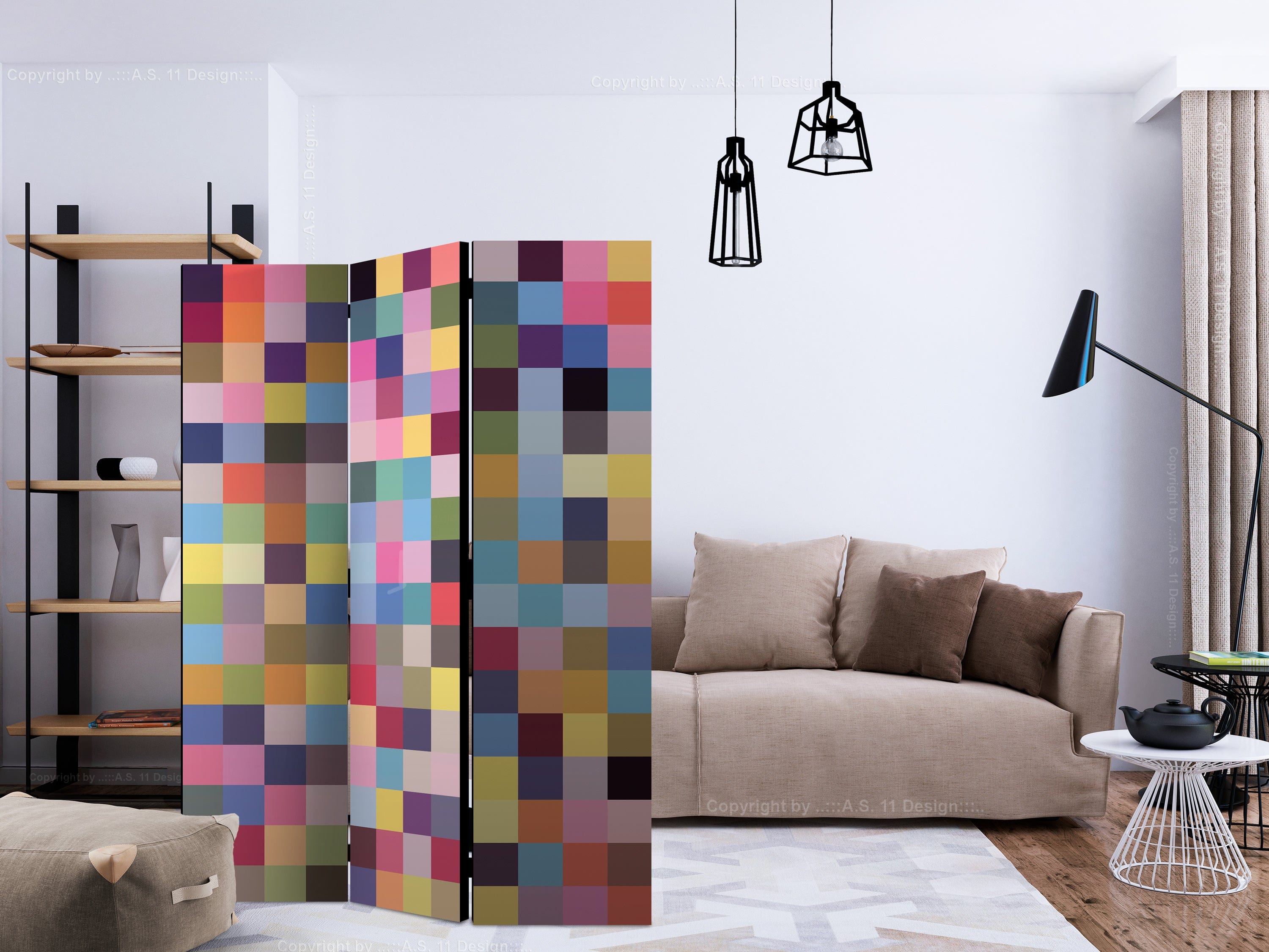 Aizslietnis 3-daļīgs - Pilna krāsu gamma (135x172cm) 135x172 cm Home Trends