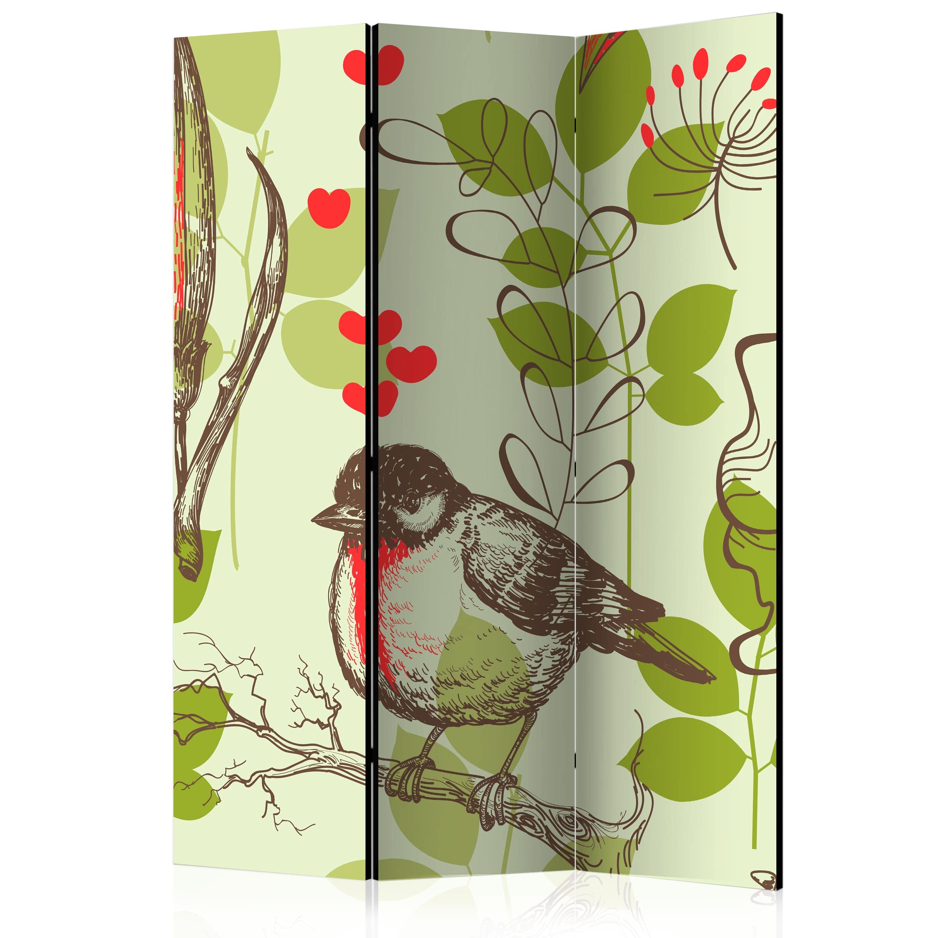 Aizslietnis 3-daļīgs - Putnu un liliju vintāžas raksts (135x172cm) 135x172 cm Home Trends