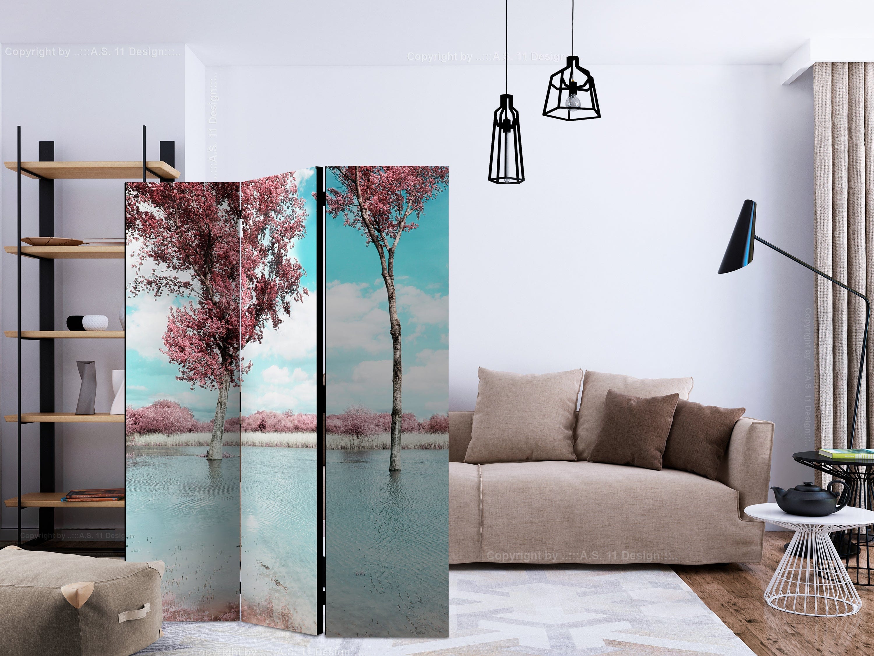 Aizslietnis 3-daļīgs - Rudens ainava (135x172cm) 135x172 cm Home Trends