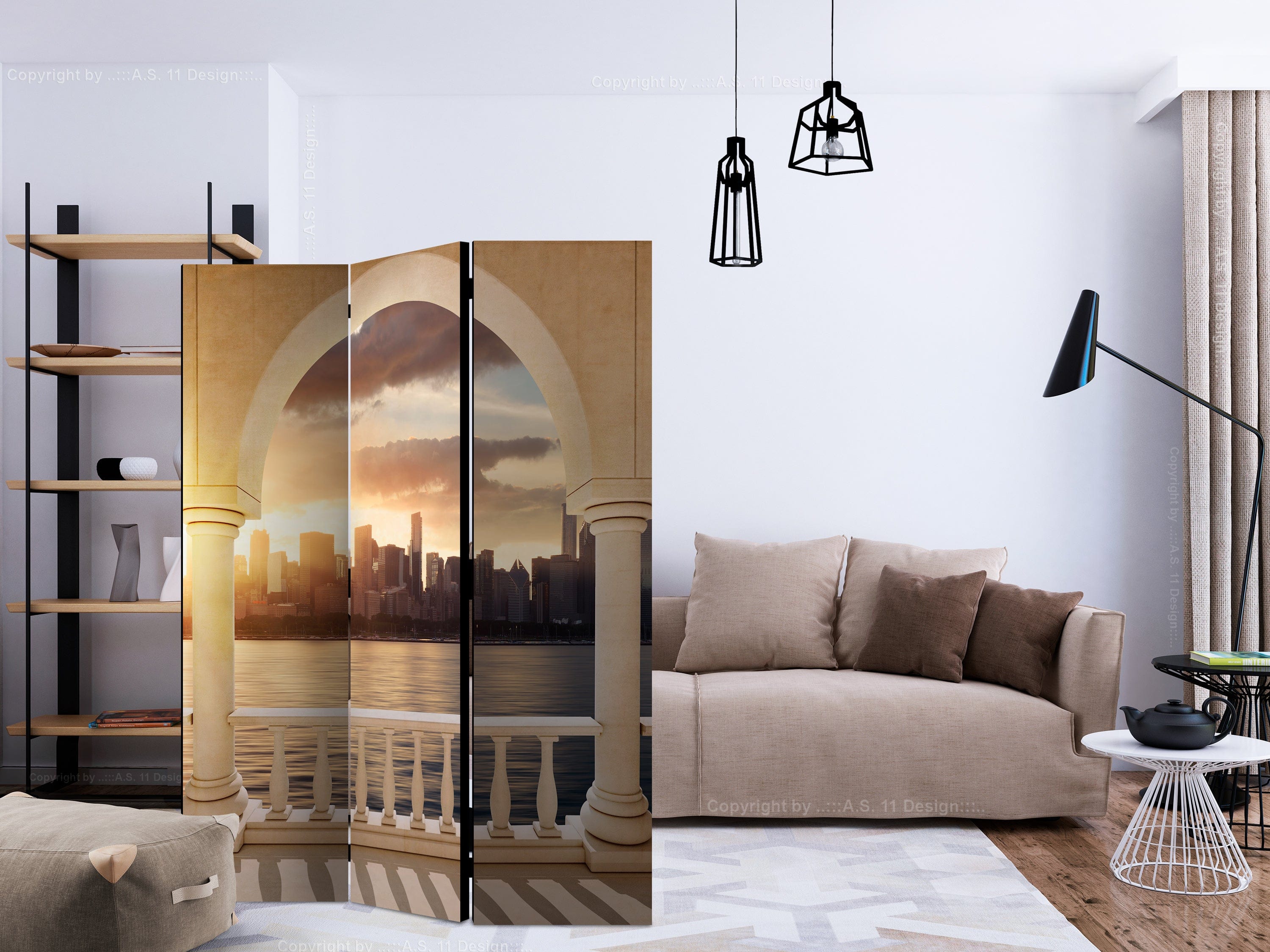 Aizslietnis 3-daļīgs - Sapnis par Ņujorku (135x172cm) 135x172 cm Home Trends