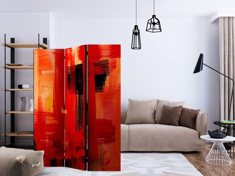 Aizslietnis 3-daļīgs - Sarkanas krāsas ekspresija (135x172cm) 135x172 cm Home Trends