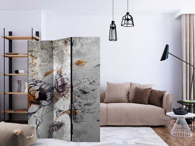 Aizslietnis 3-daļīgs - Saulespuķes un vējš (135x172cm) 135x172 cm Home Trends
