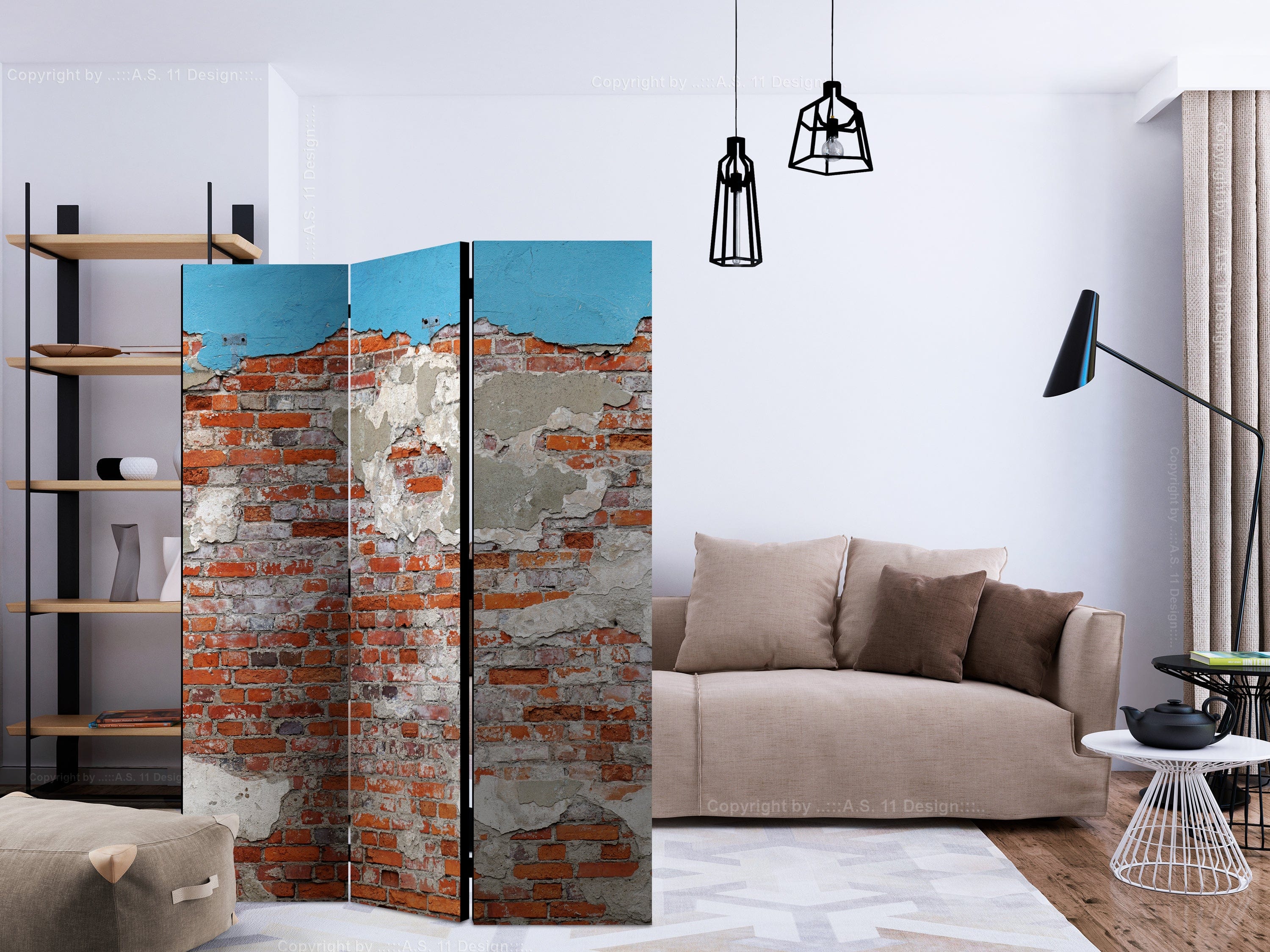 Aizslietnis 3-daļīgs - Sienas noslēpumi (135x172cm) 135x172 cm Home Trends