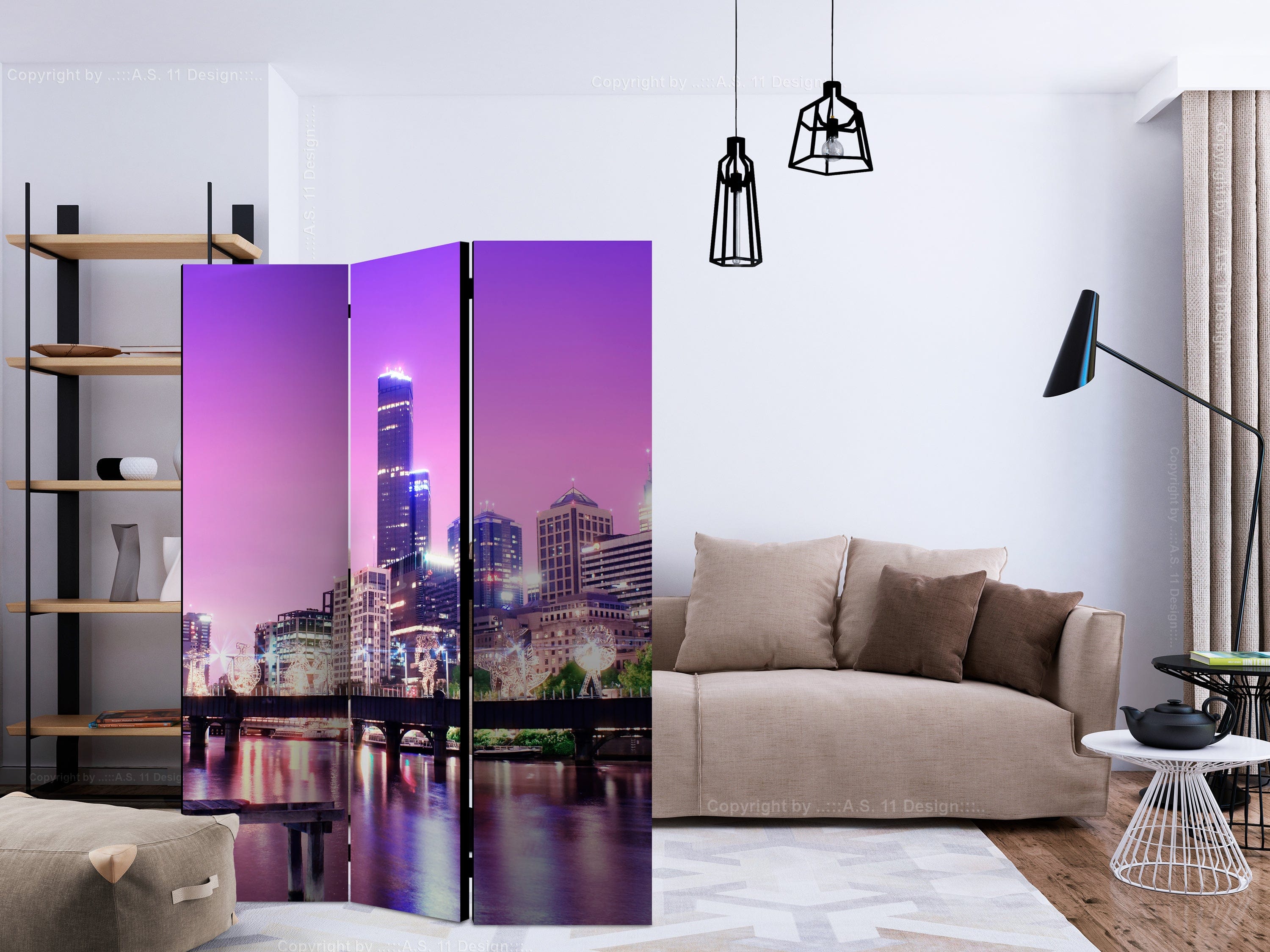 Aizslietnis 3-daļīgs - Violeta Melburna (135x172cm) 135x172 cm Home Trends