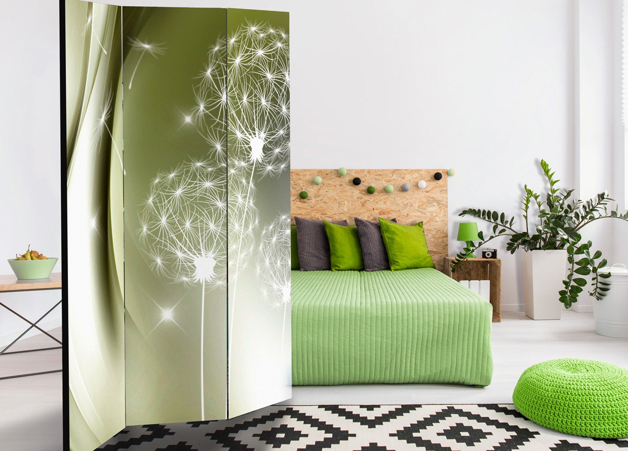 Aizslietnis 3-daļīgs - Zaļš maigums (135x172cm) 135x172 cm Home Trends