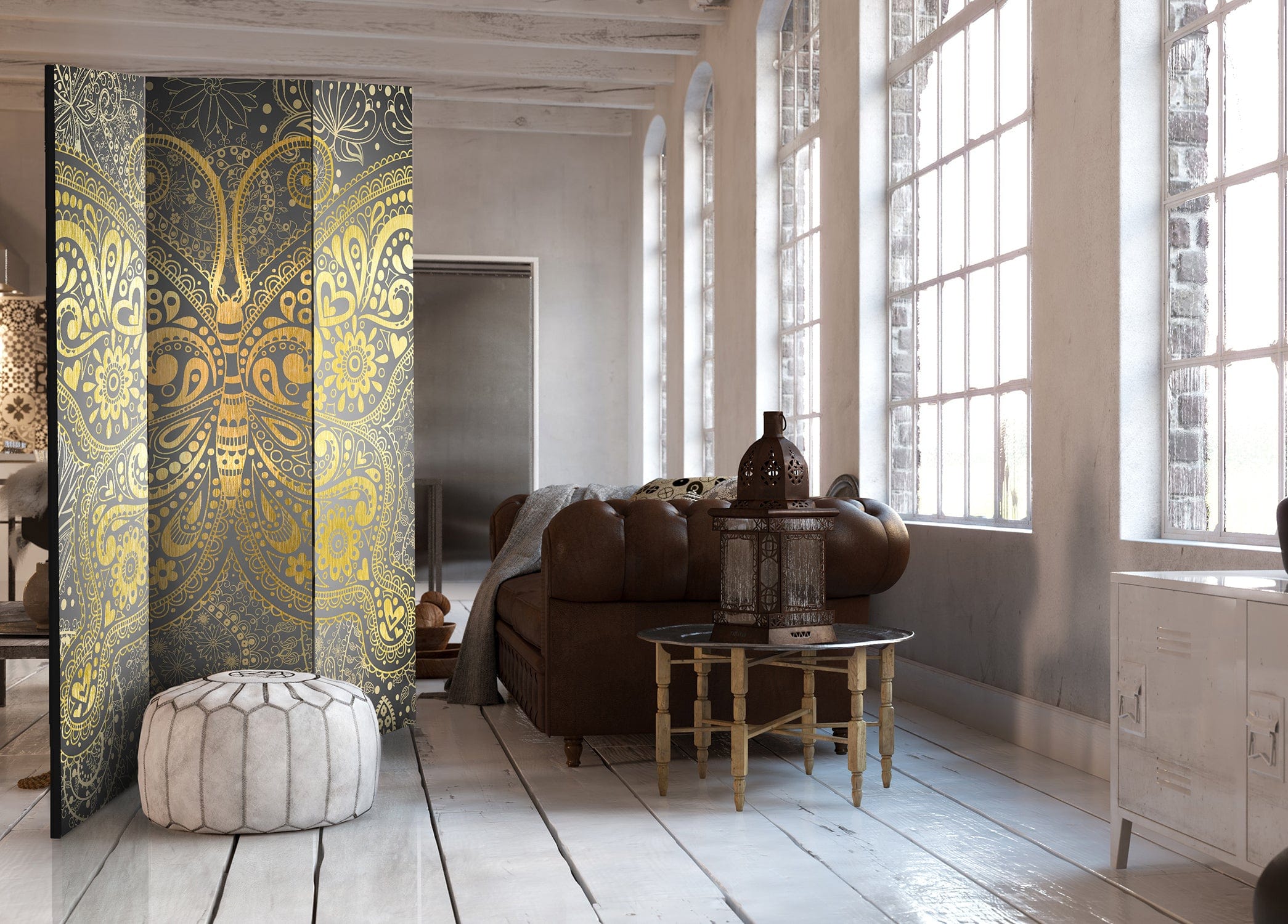 Aizslietnis 3-daļīgs - Zelta tauriņš (135x172cm) 135x172 cm Home Trends