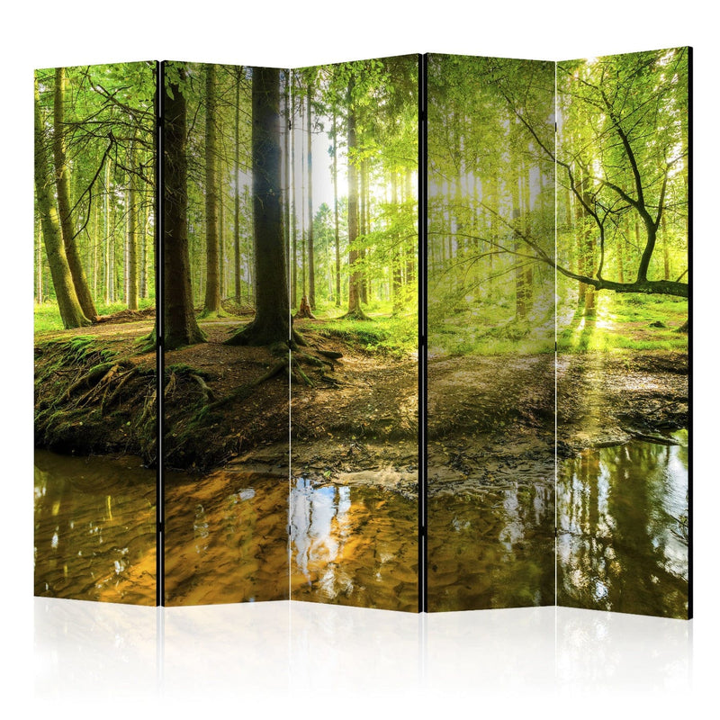 Aizslietnis 5-daļīgs ar meža motīvu - Meža ezers (225x172cm) 225x172 cm Home Trends