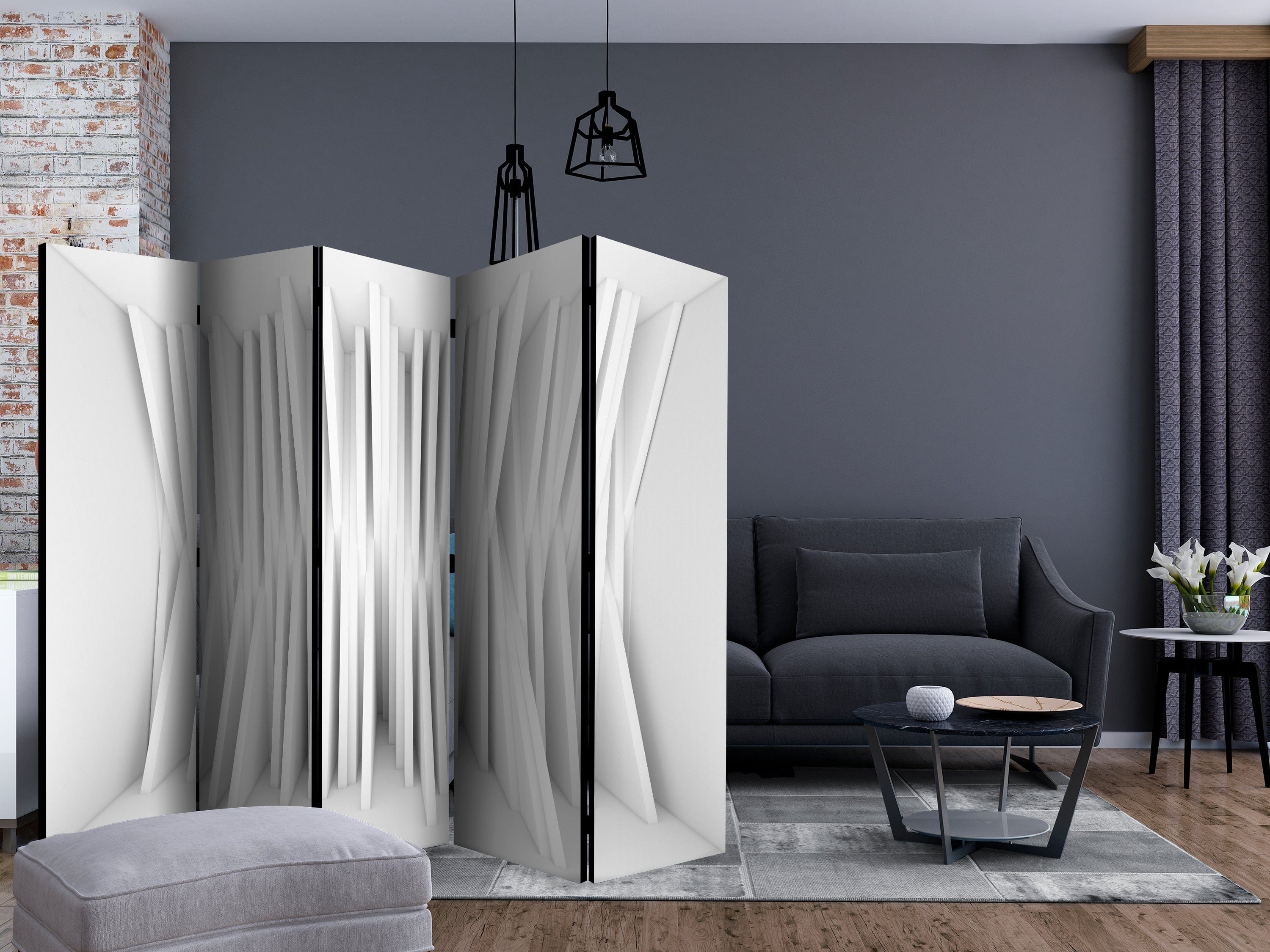 Aizslietnis 5-daļīgs - Balts balanss (225x172cm) 225x172 cm Home Trends