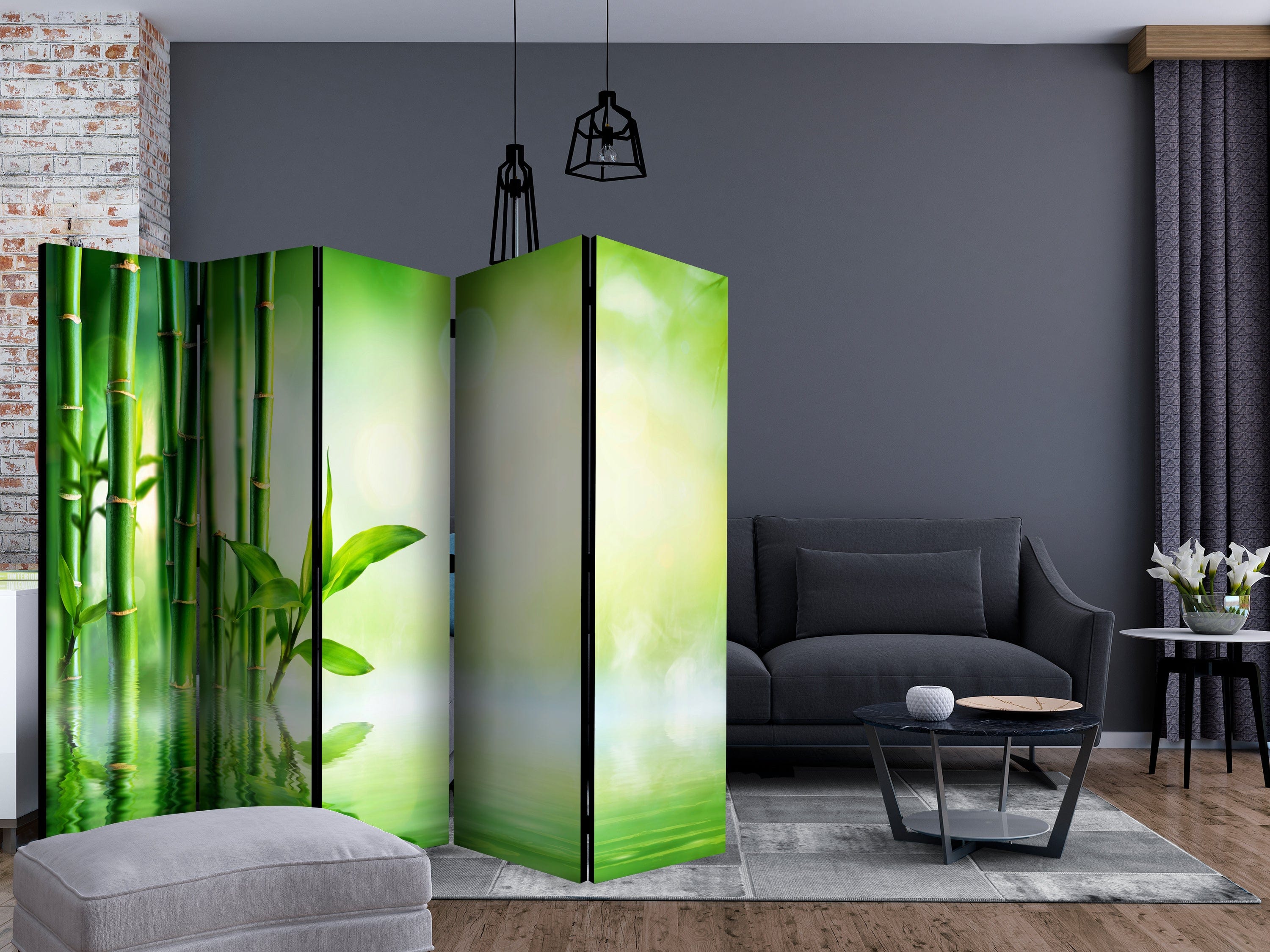 Aizslietnis 5-daļīgs - Bambusu birzs (225x172cm) Home Trends