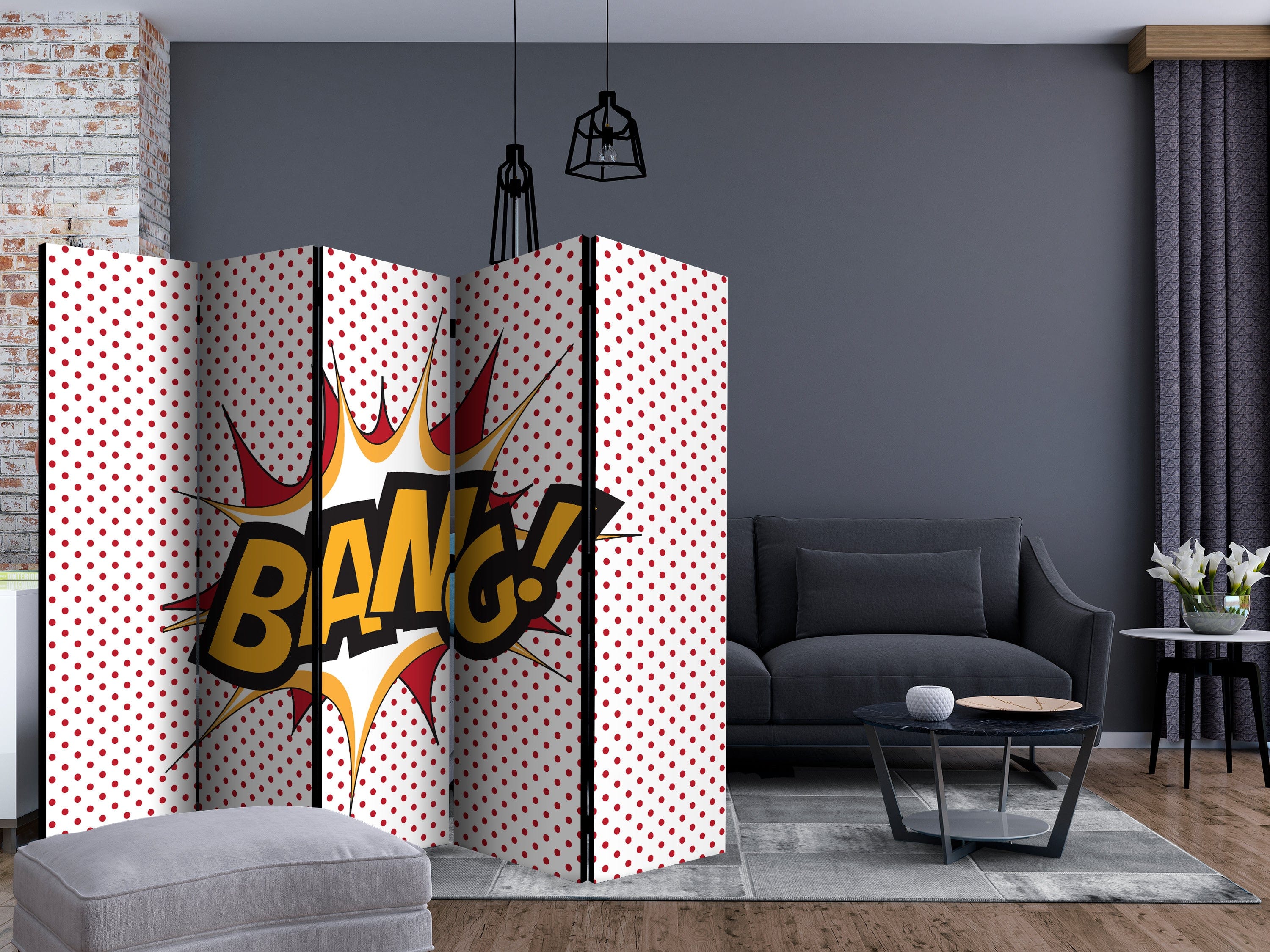 Aizslietnis 5-daļīgs - BANG! (225x172cm) Home Trends