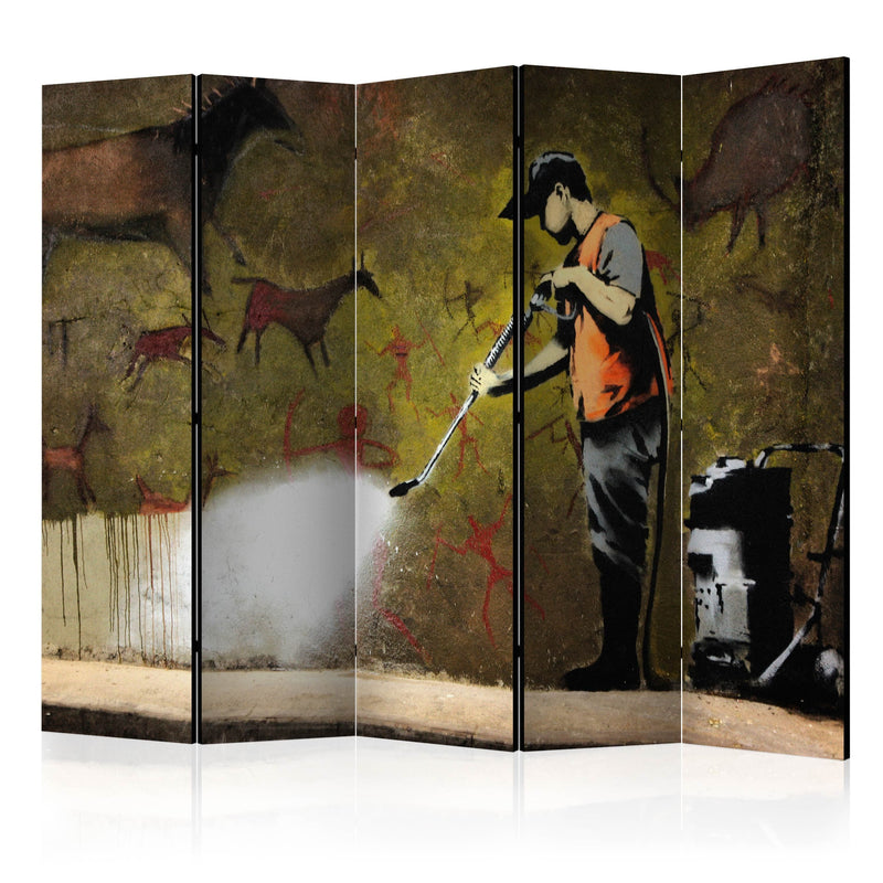 Aizslietnis 5-daļīgs - Banksy - alas glezna (225x172cm) Home Trends