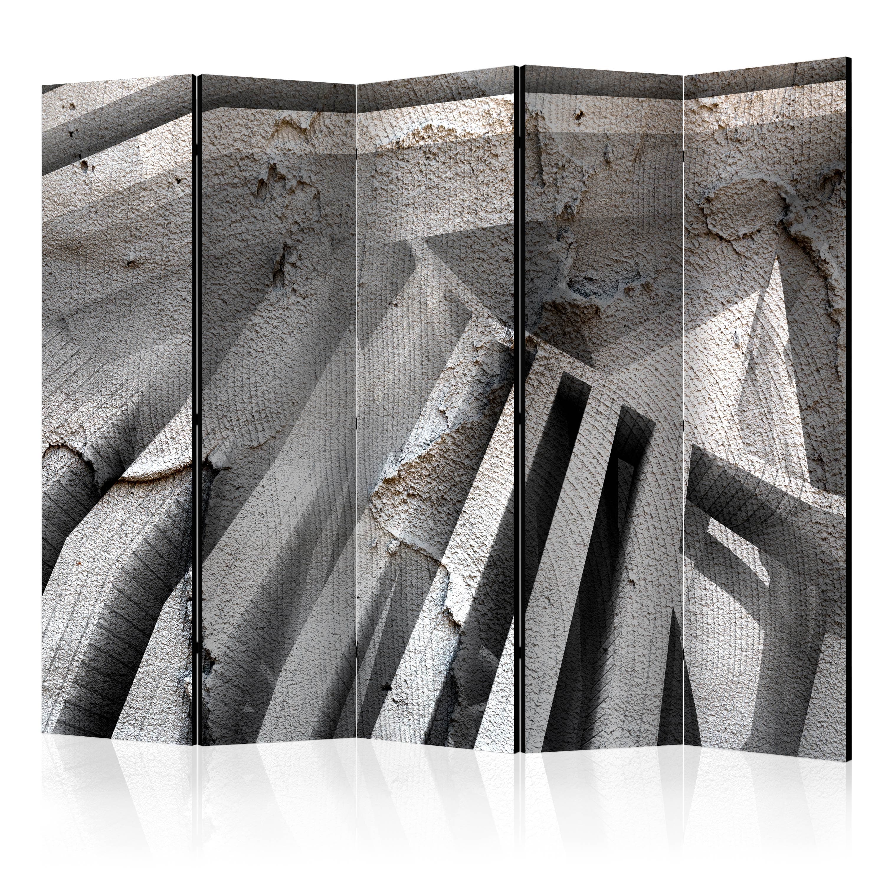Aizslietnis 5-daļīgs - Beton 3D (225x172cm) Home Trends