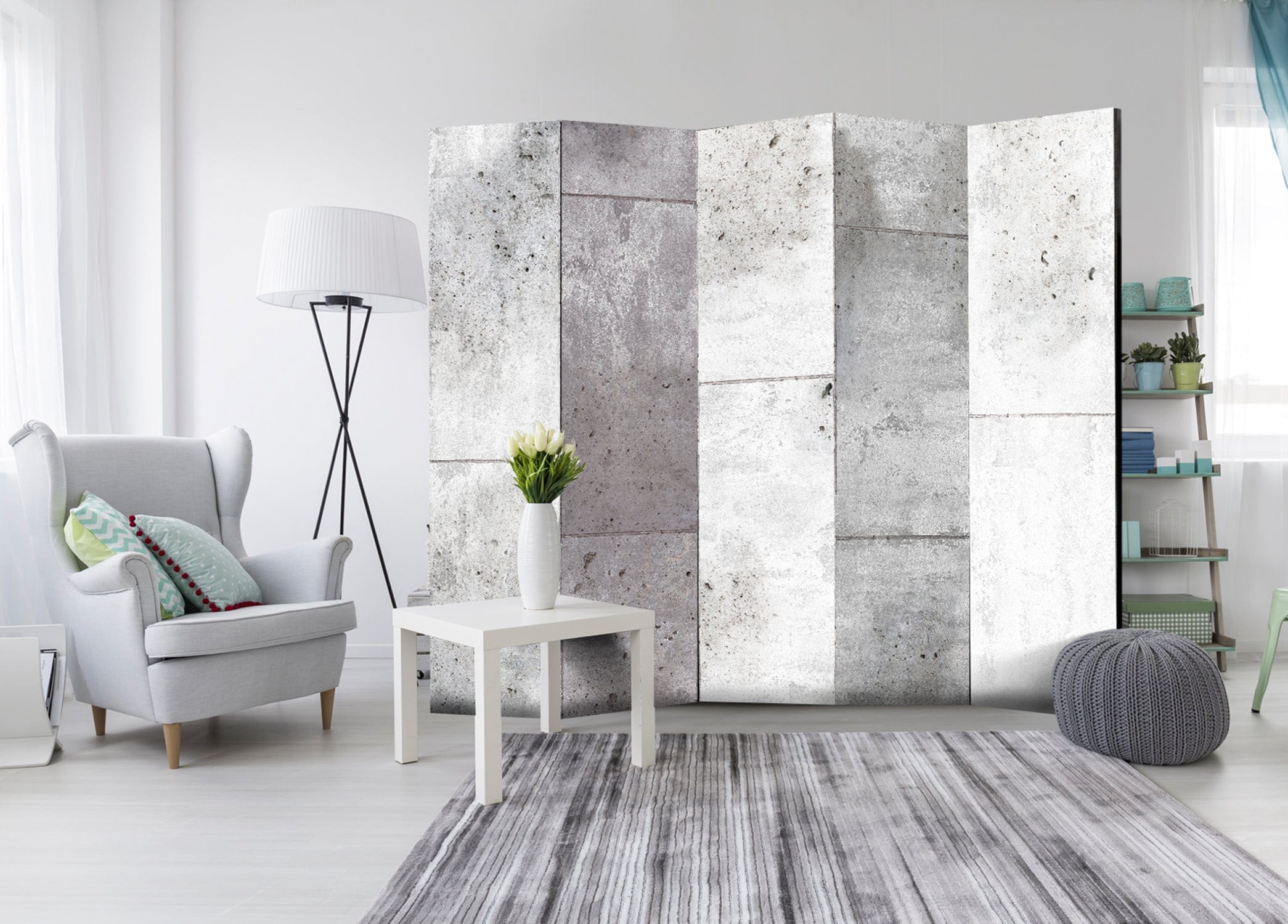 Aizslietnis 5-daļīgs - Concretum murum (225x172cm) Home Trends