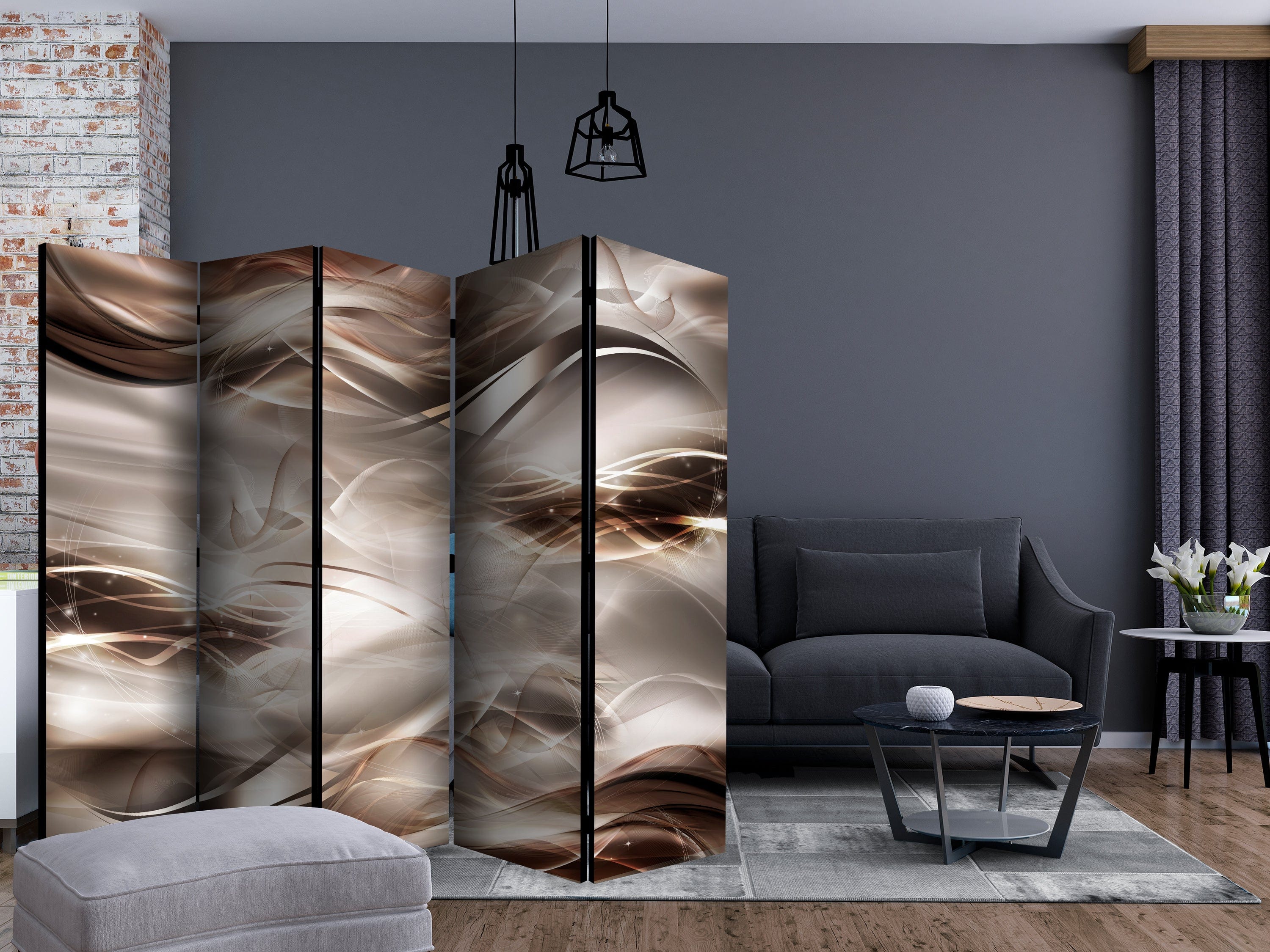 Aizslietnis 5-daļīgs - Dzintara viļņi (225x172cm) Home Trends