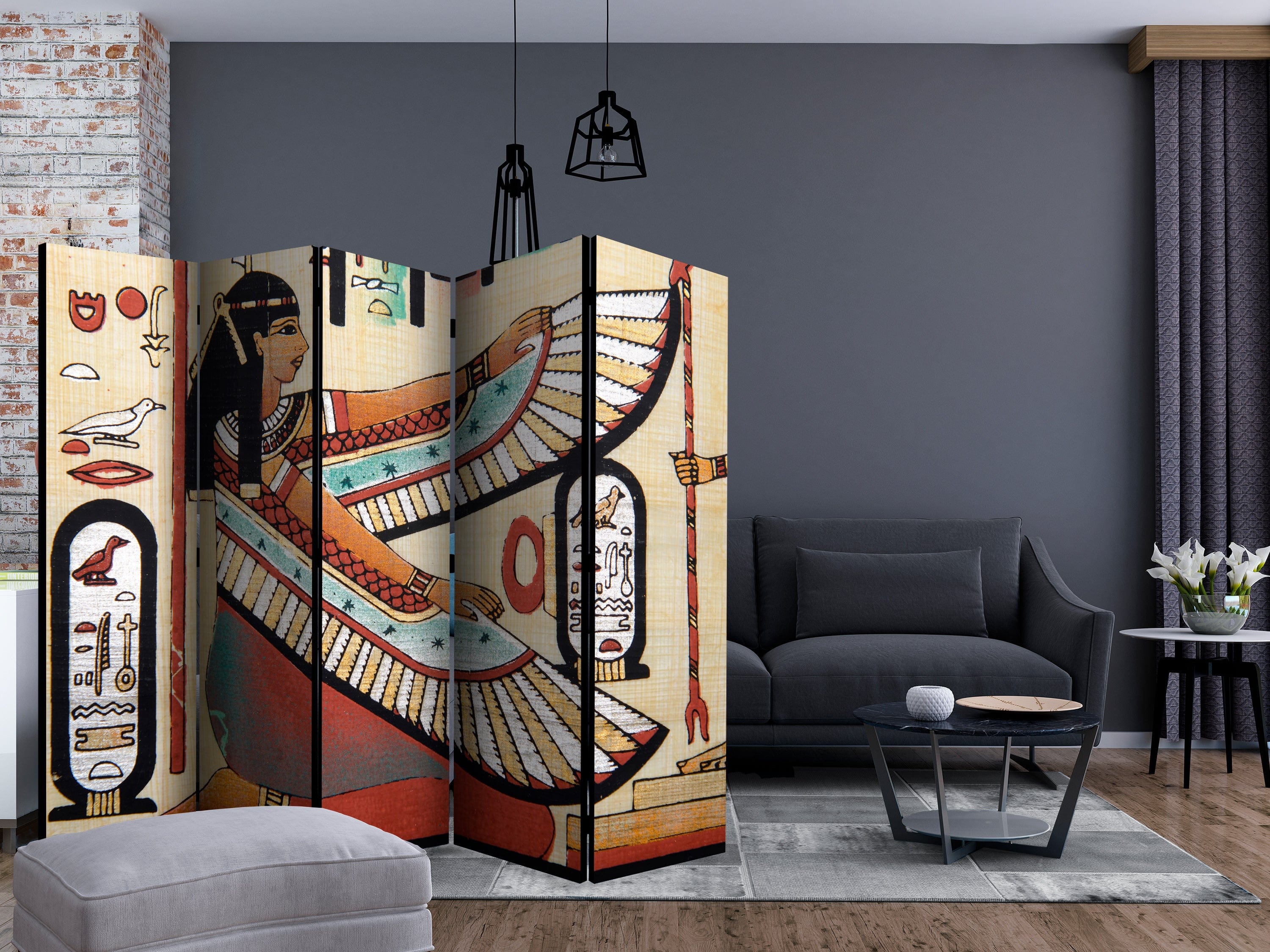 Aizslietnis 5-daļīgs - Ēģiptes motīvs (225x172cm) 225x172 cm Home Trends