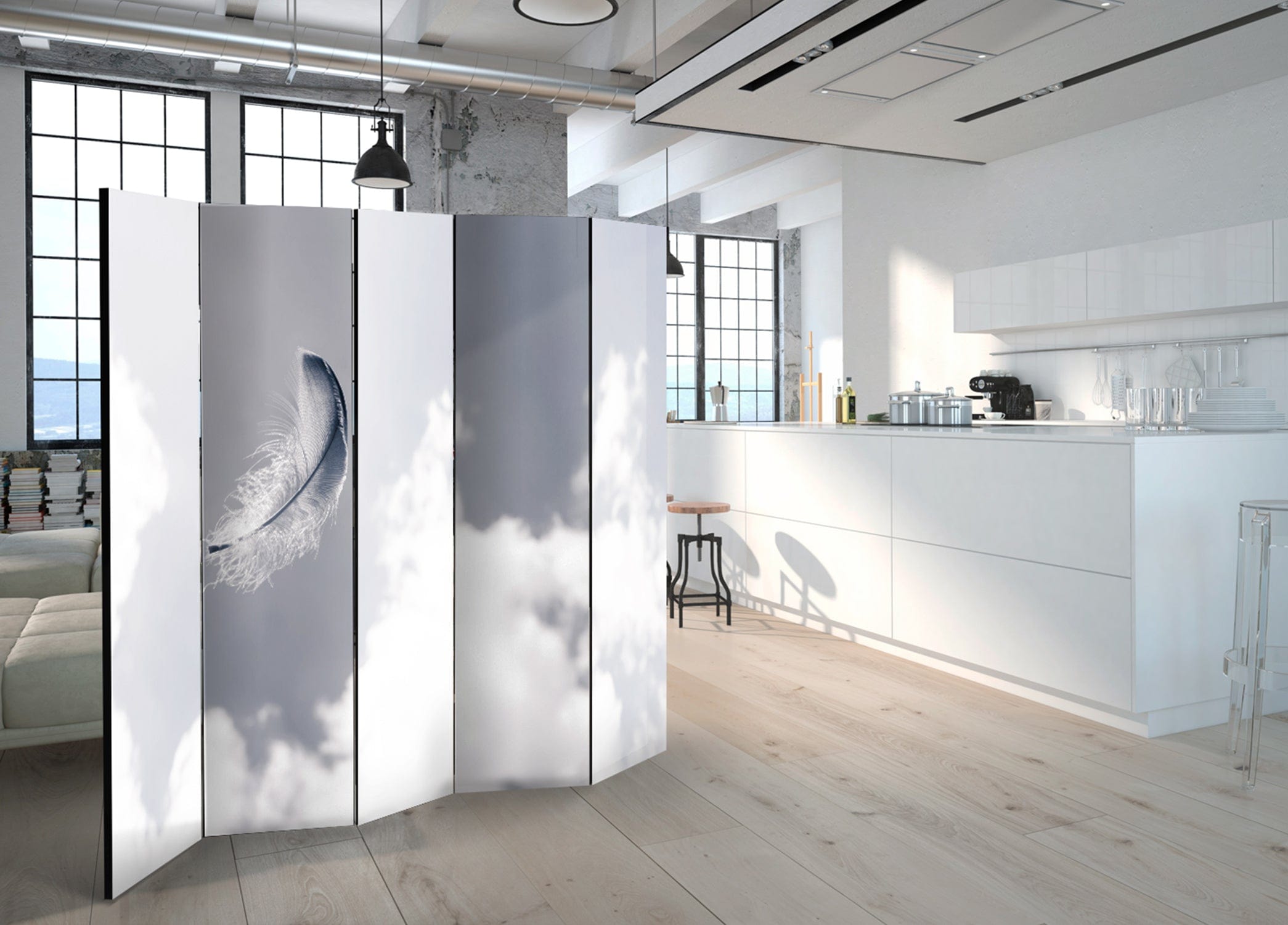 Aizslietnis 5-daļīgs - Eņģeļu spalvas (225x172cm) Home Trends