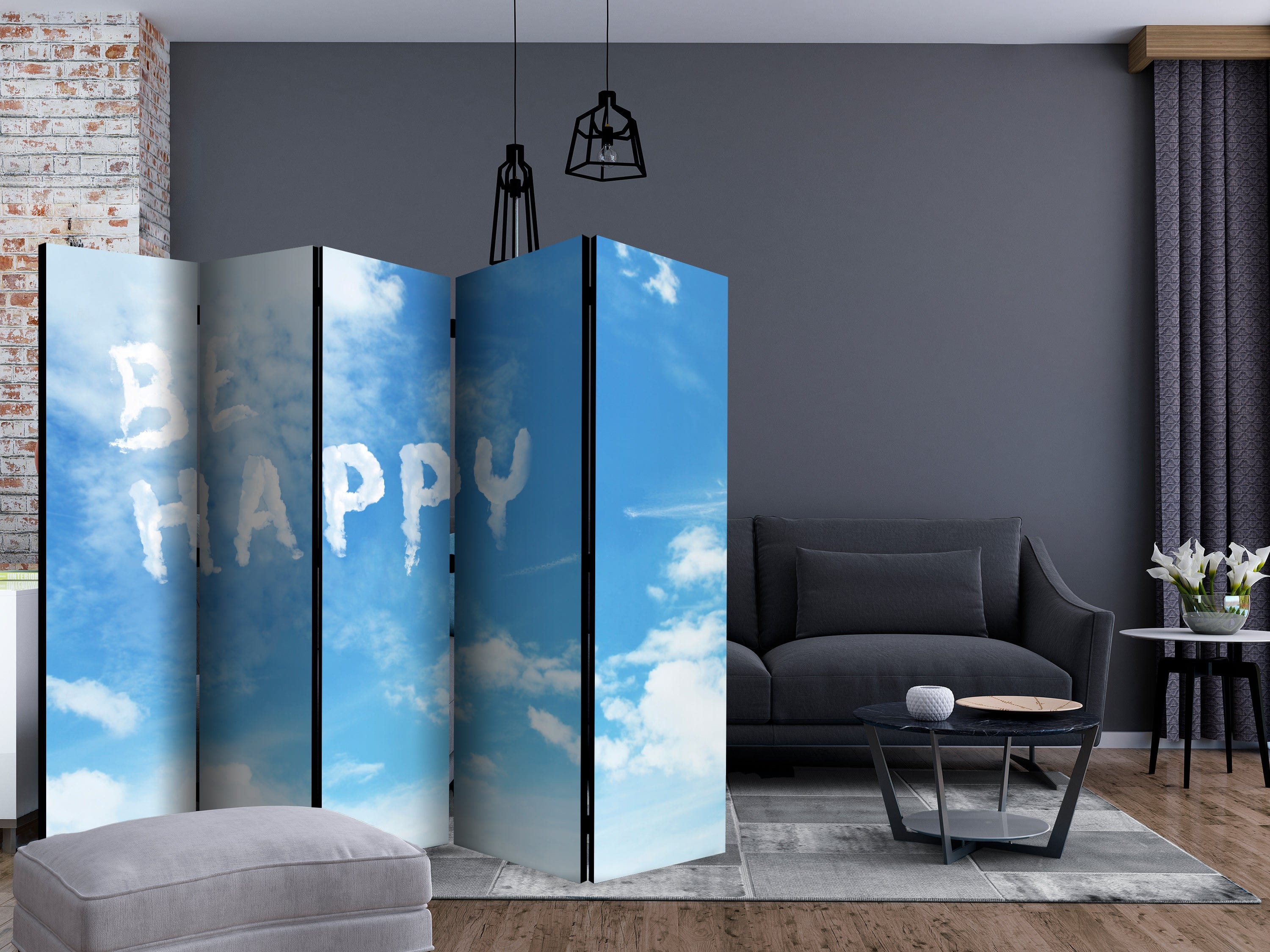 Aizslietnis 5-daļīgs - Esi laimīgs (225x172cm) Home Trends