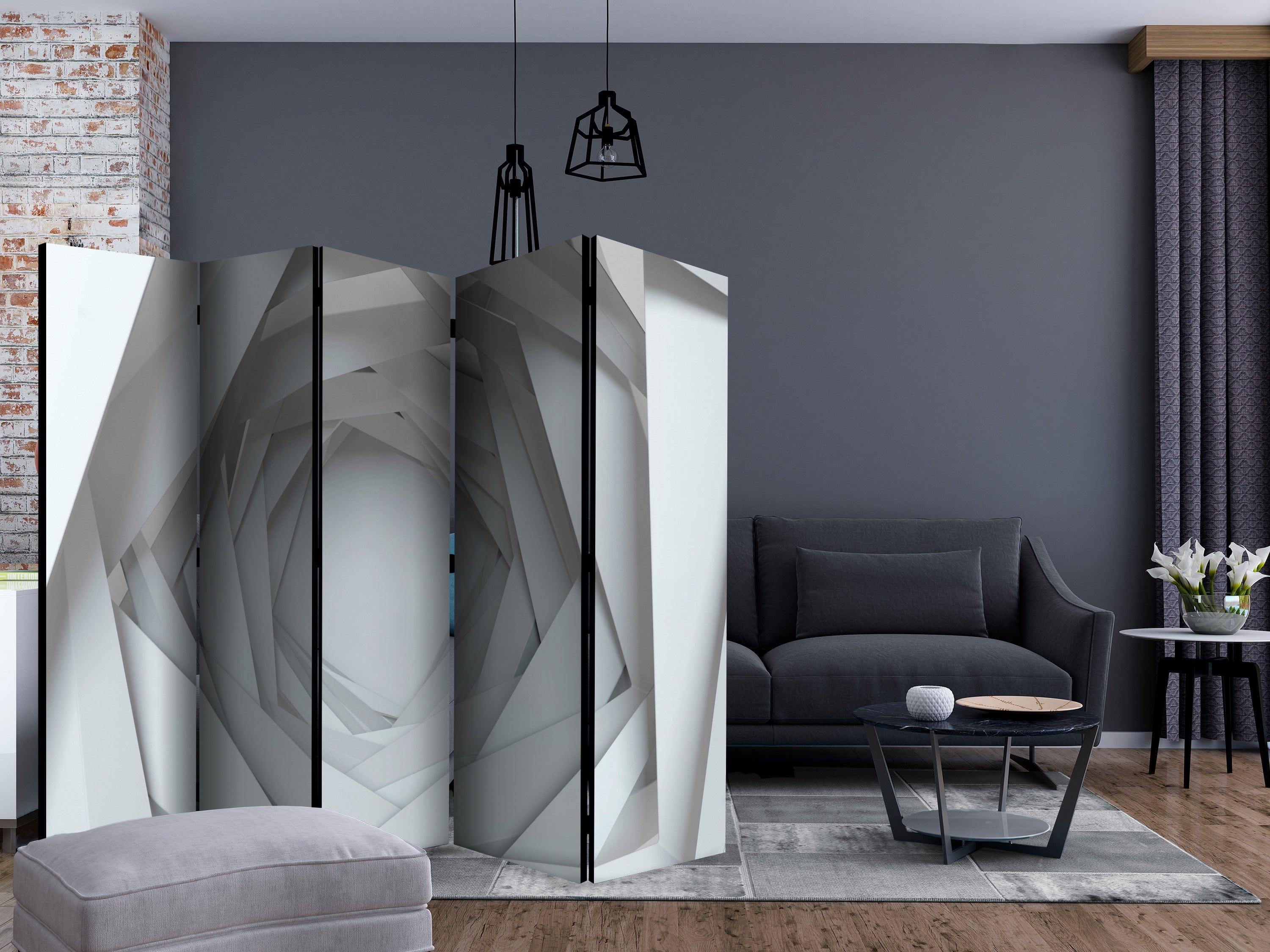 Aizslietnis 5-daļīgs - Ģeometrisks bezdibenis (225x172cm) 225x172 cm Home Trends