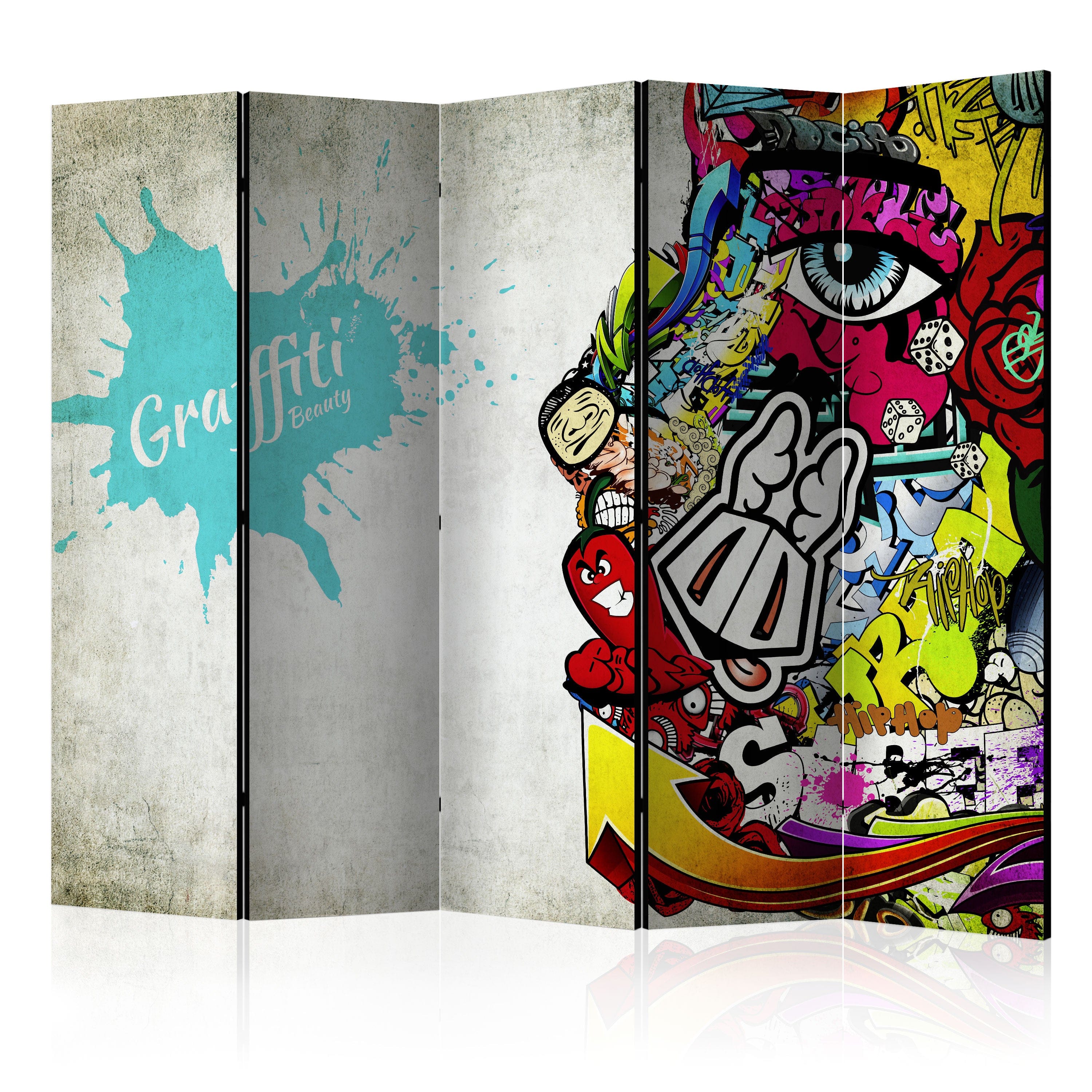 Aizslietnis 5-daļīgs - Grafiti skaistums 2. versija (225x172cm) 225x172 cm Home Trends