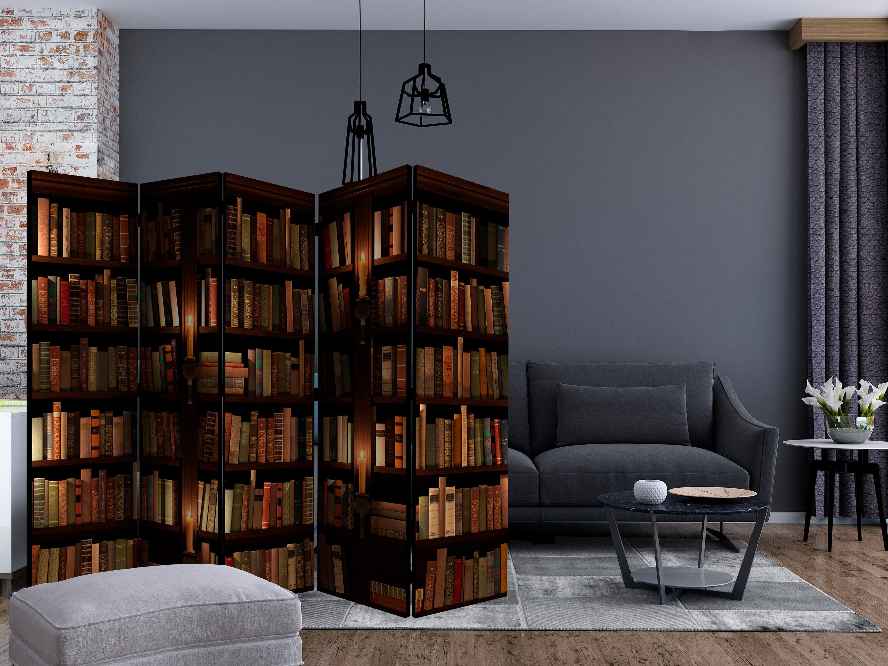 Aizslietnis 5-daļīgs - Grāmatu plaukti (225x172cm) 225x172 cm Home Trends