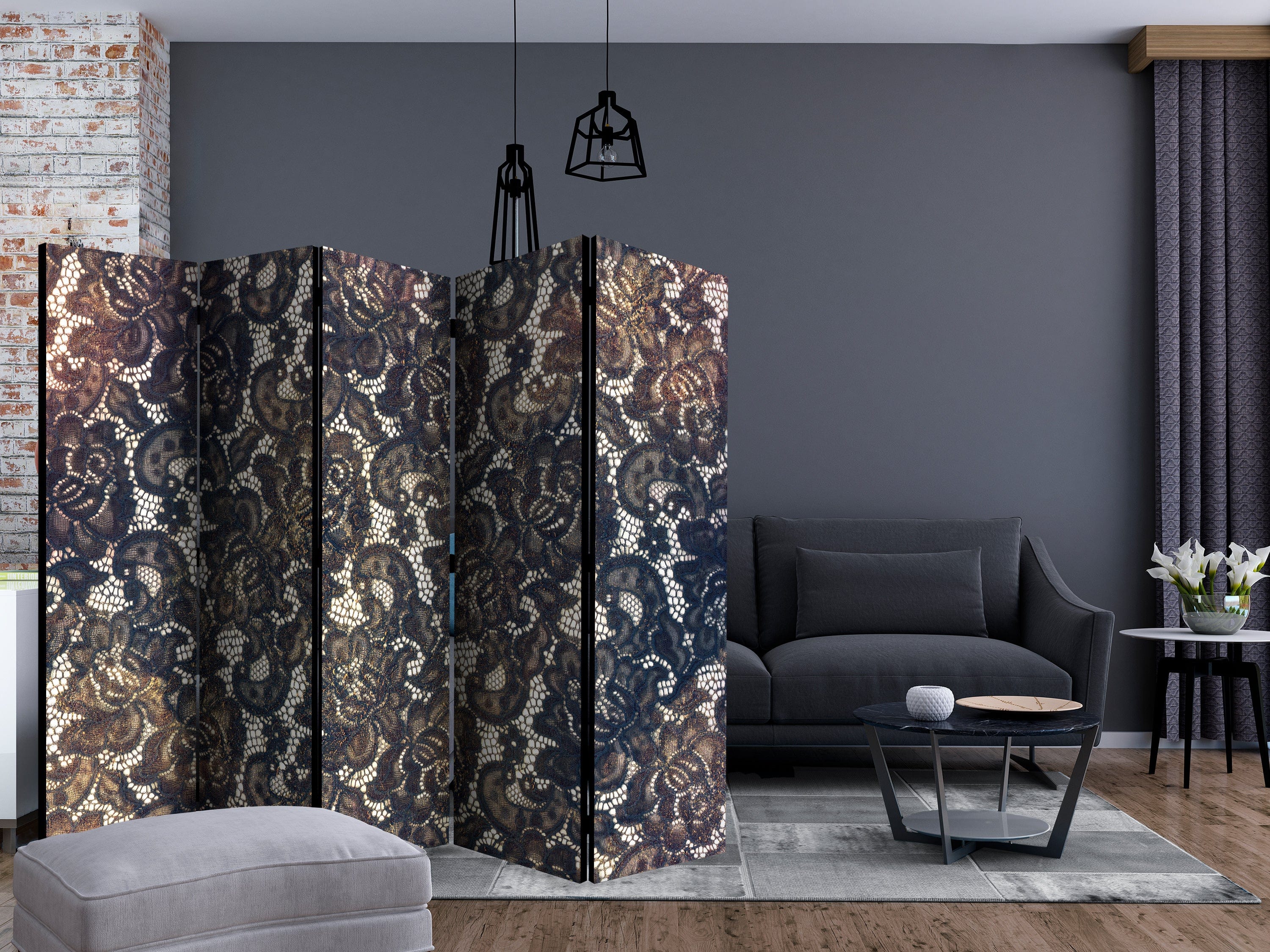 Aizslietnis 5-daļīgs - Klusa elegance (225x172cm) Home Trends