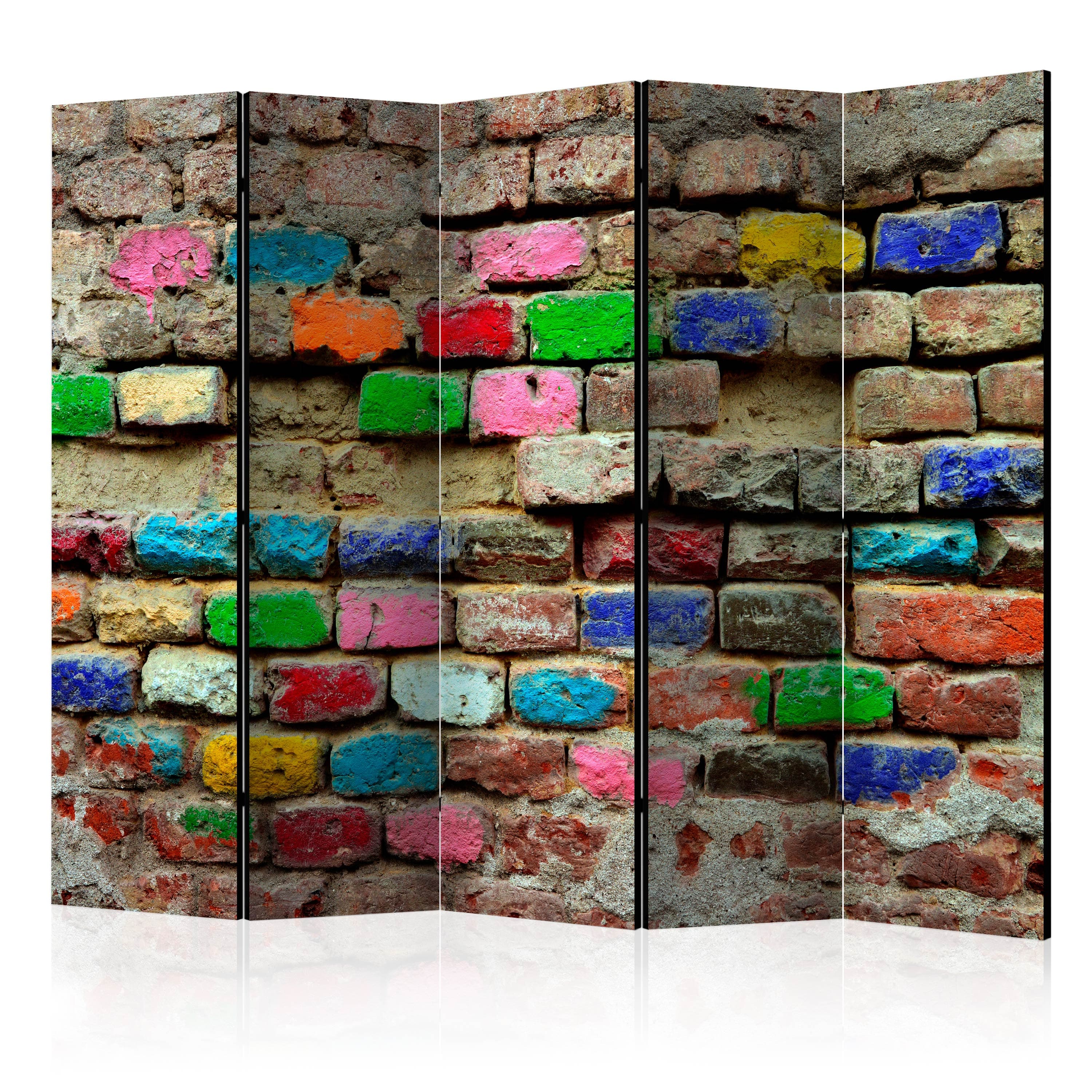 Aizslietnis 5-daļīgs - Krāsaini ķieģeļi (225x172cm) 225x172 cm Home Trends