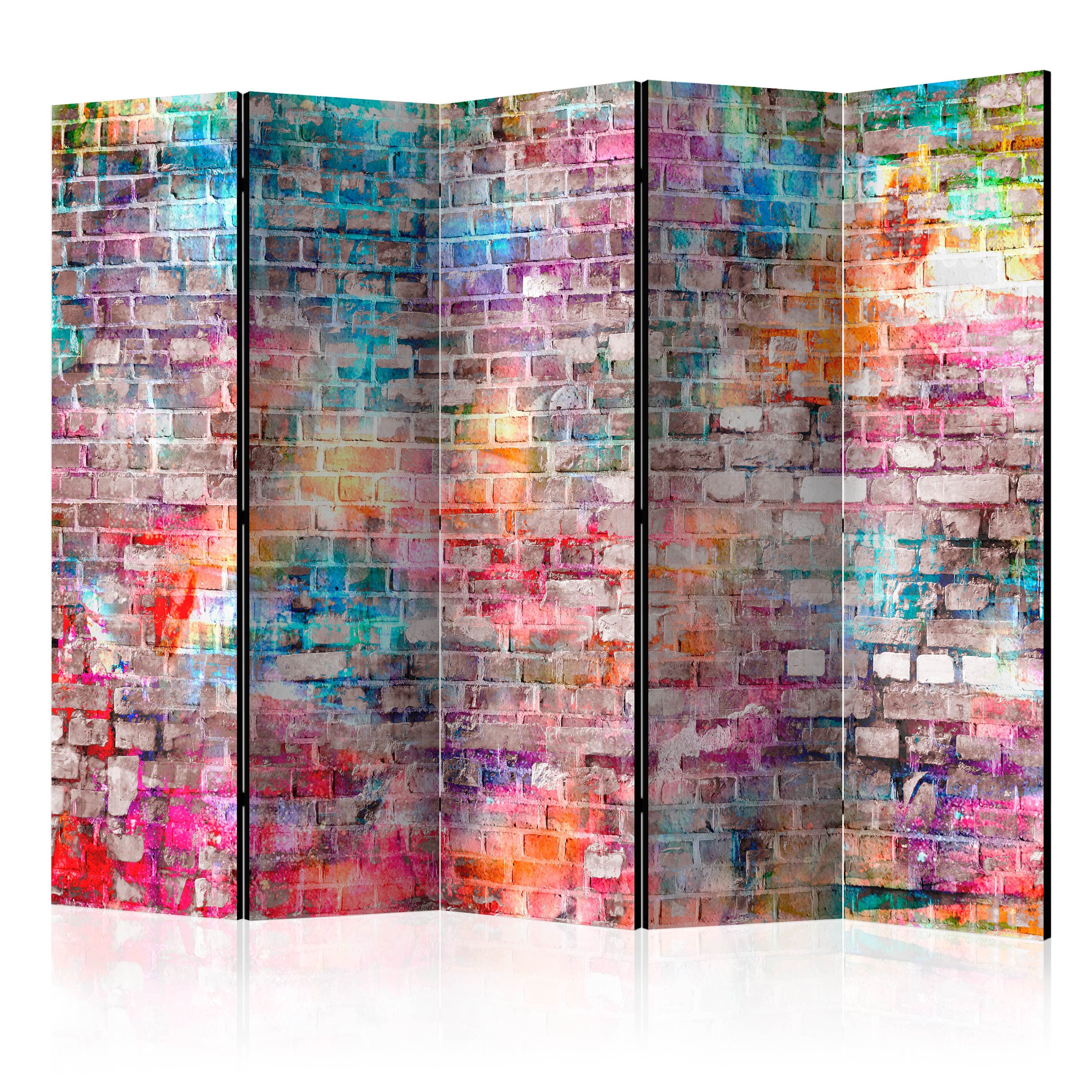 Aizslietnis 5-daļīgs - Krāsains ķieģelis (225x172cm) 225x172 cm Home Trends
