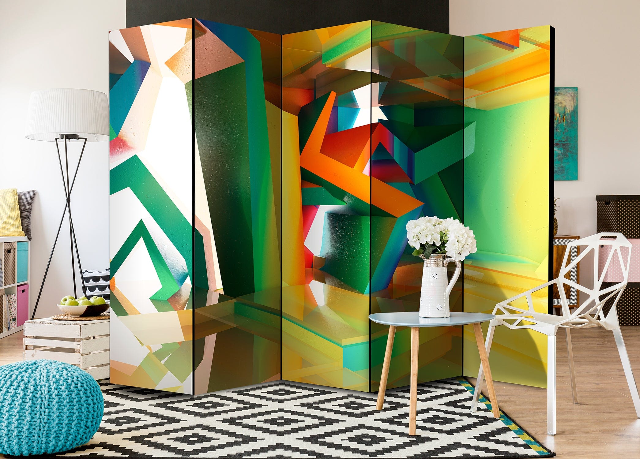 Aizslietnis 5-daļīgs - Krāsains kosmoss (225x172cm) 225x172 cm Home Trends