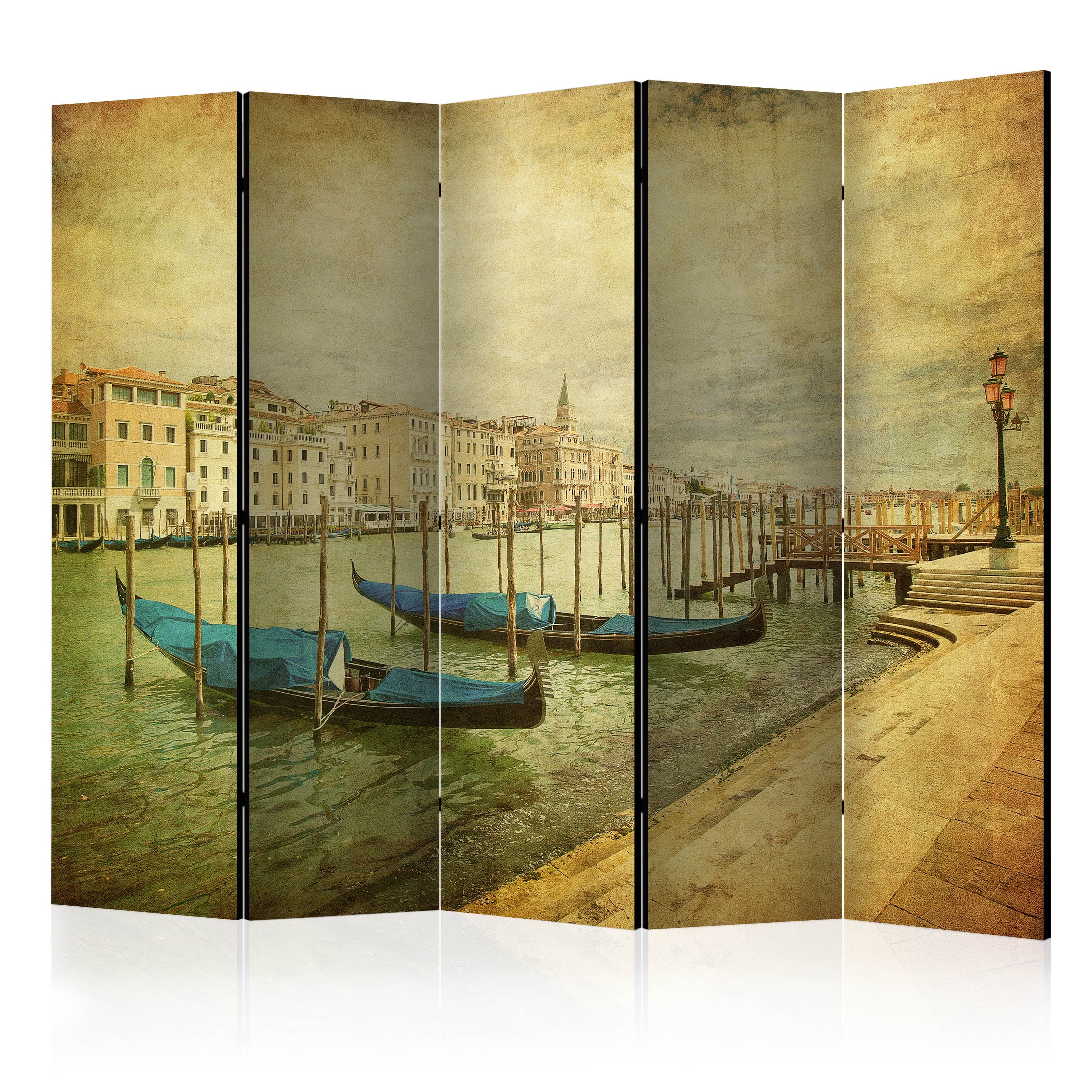 Aizslietnis 5-daļīgs - Lielais kanāls, Venēcija (Vintage) (225x172cm) Home Trends