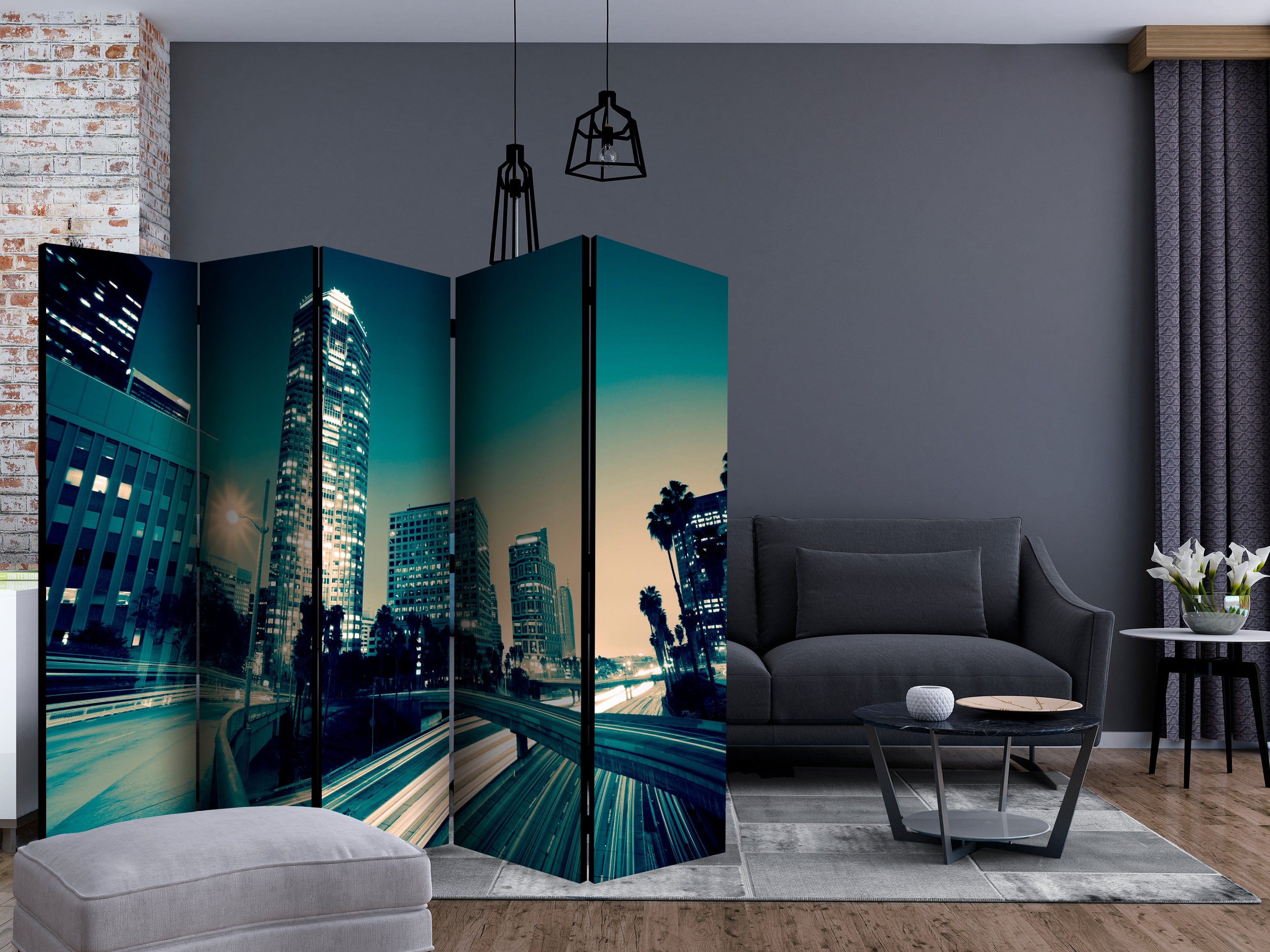 Aizslietnis 5-daļīgs - Losandželosas ielas (225x172cm) Home Trends