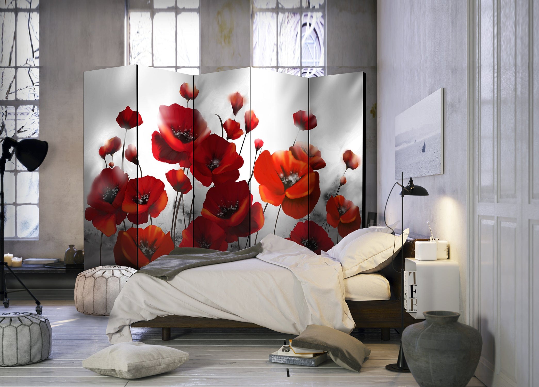Aizslietnis 5-daļīgs - Magones mēness gaismā 2 .versija (225x172cm) Home Trends