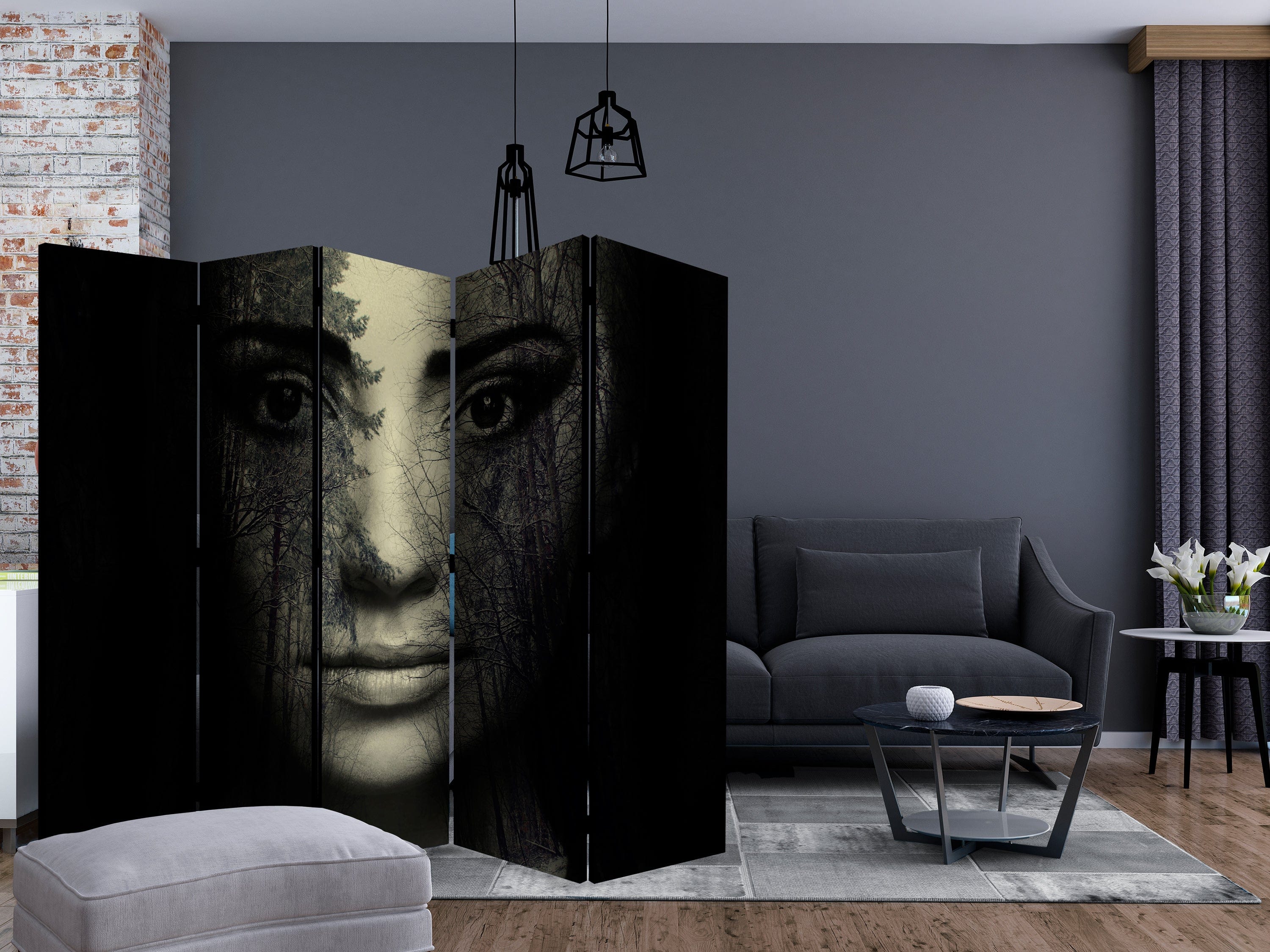 Aizslietnis 5-daļīgs - Meža maska (225x172cm) 225x172 cm Home Trends