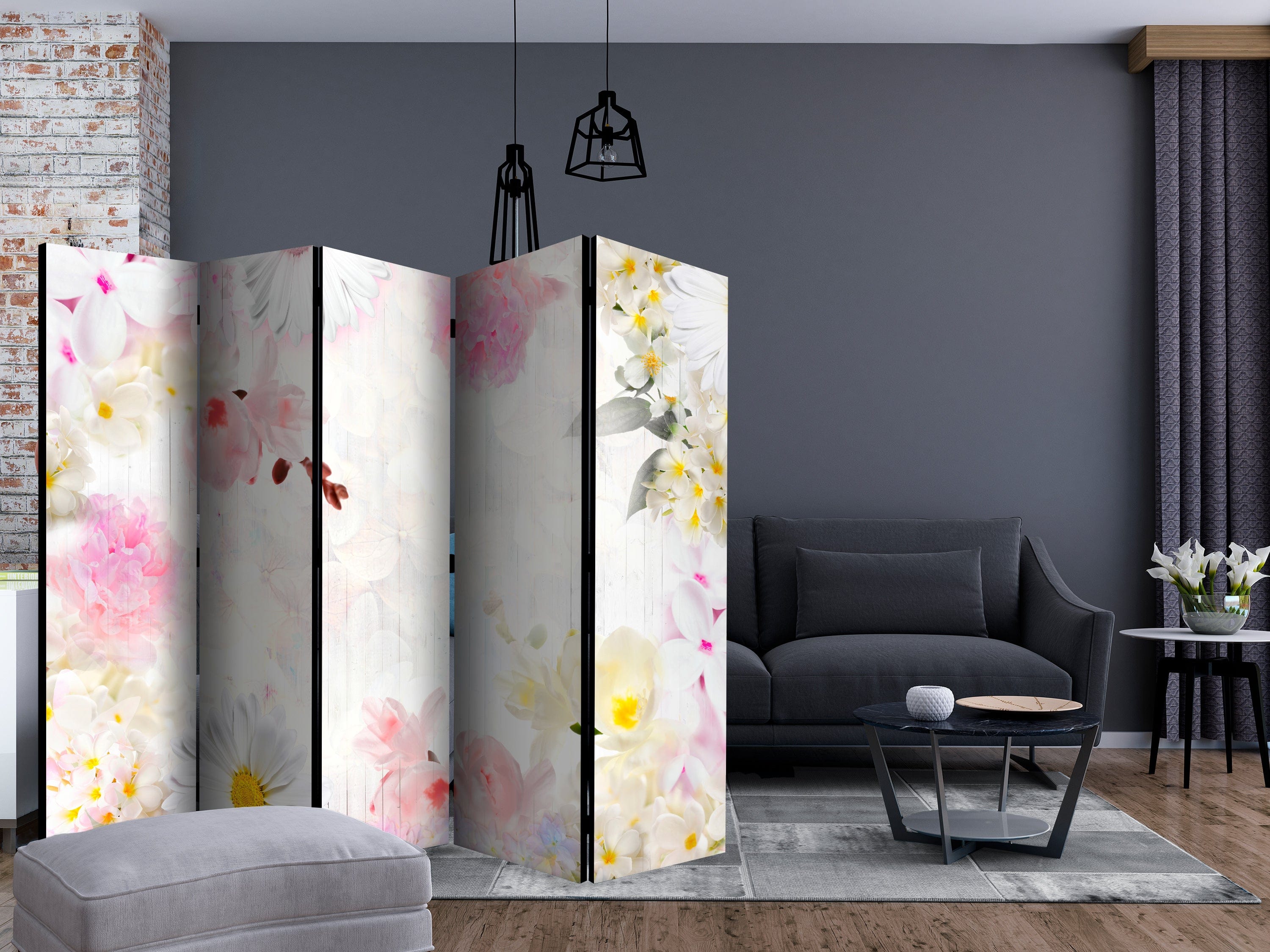Aizslietnis 5-daļīgs - Pavasara ziedu smarža (225x172cm) Home Trends