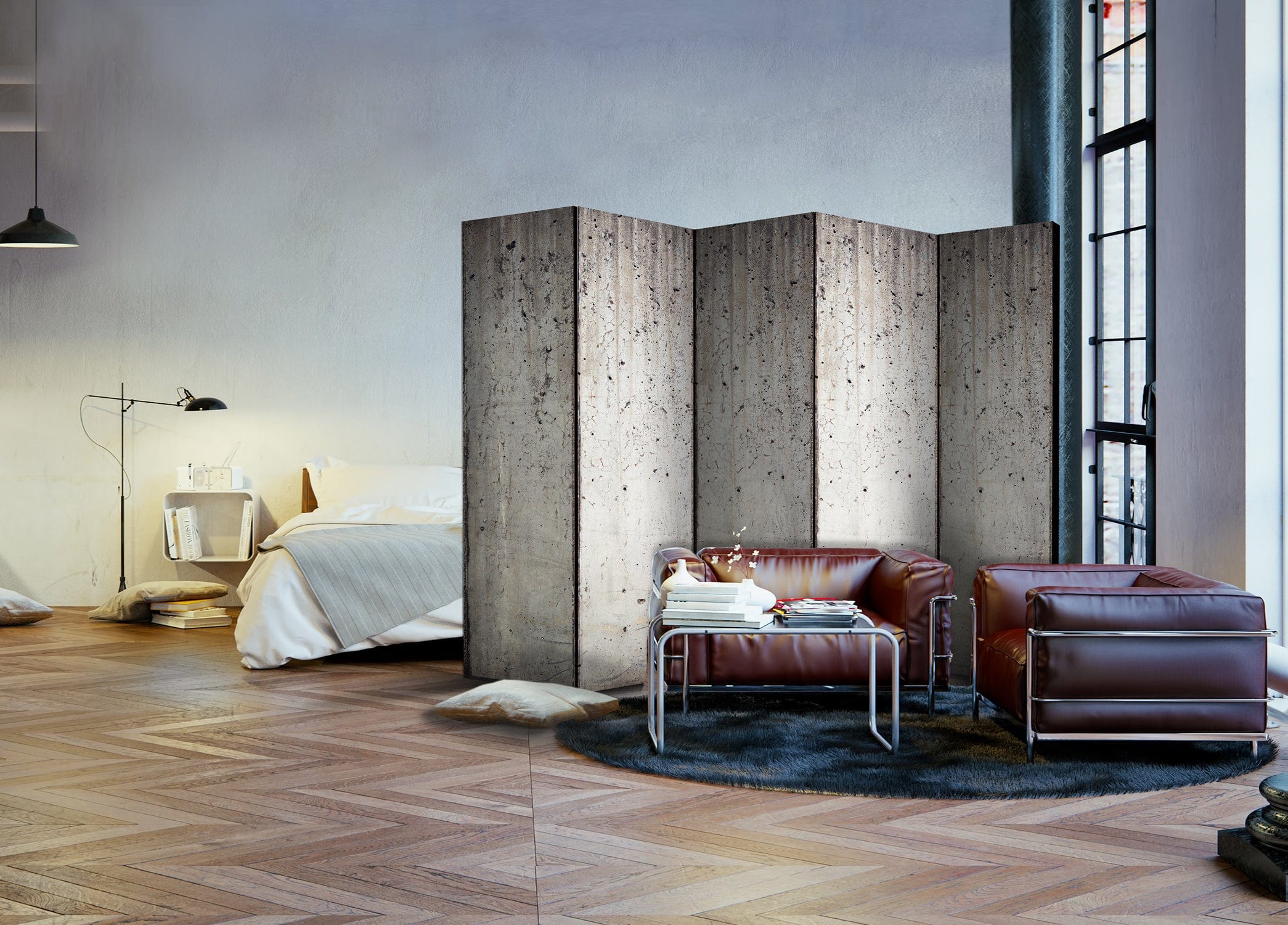 Aizslietnis 5-daļīgs - Pelēkā pilsēta (225x172cm) Home Trends