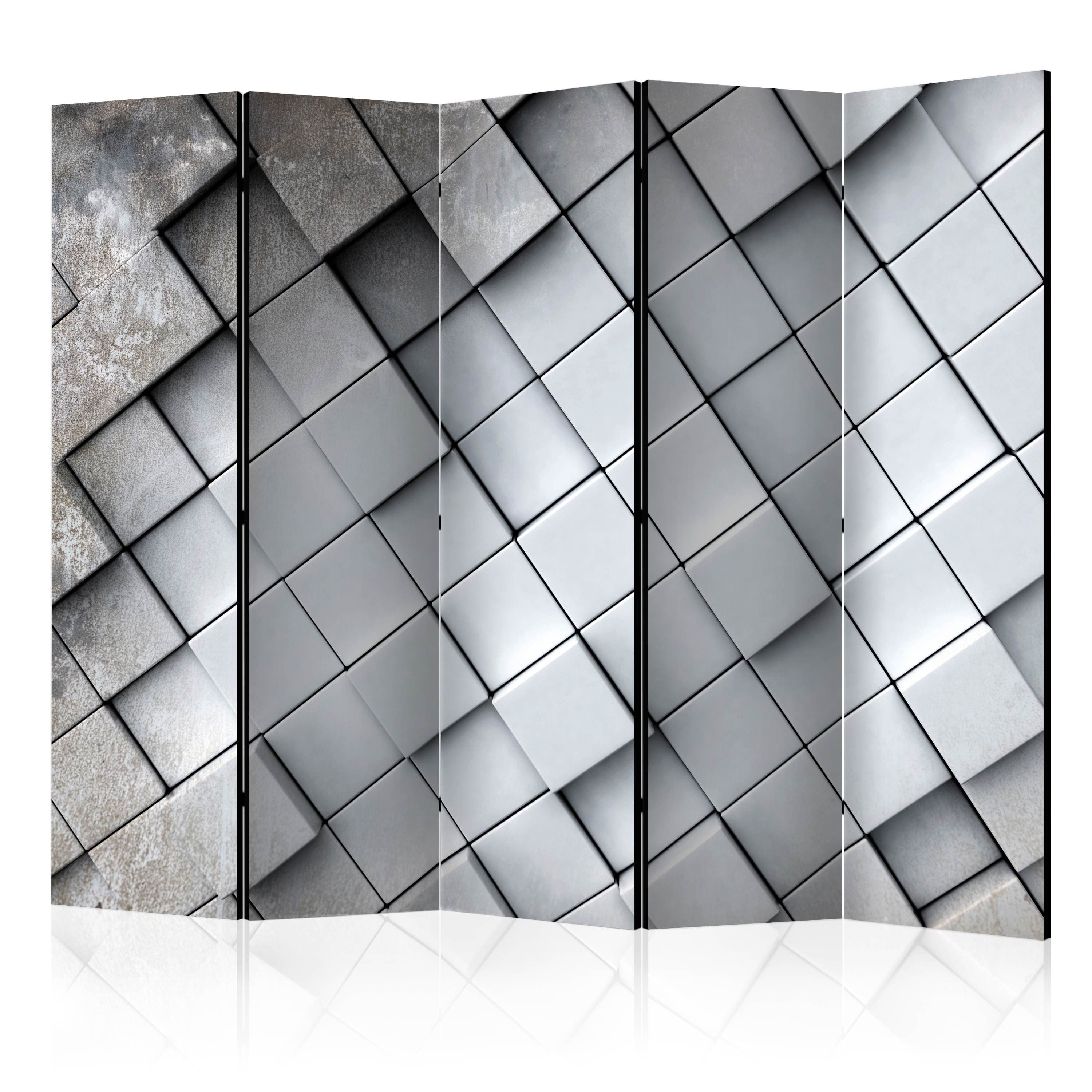 Aizslietnis 5-daļīgs - Pelēks fons 3D (225x172cm) Home Trends