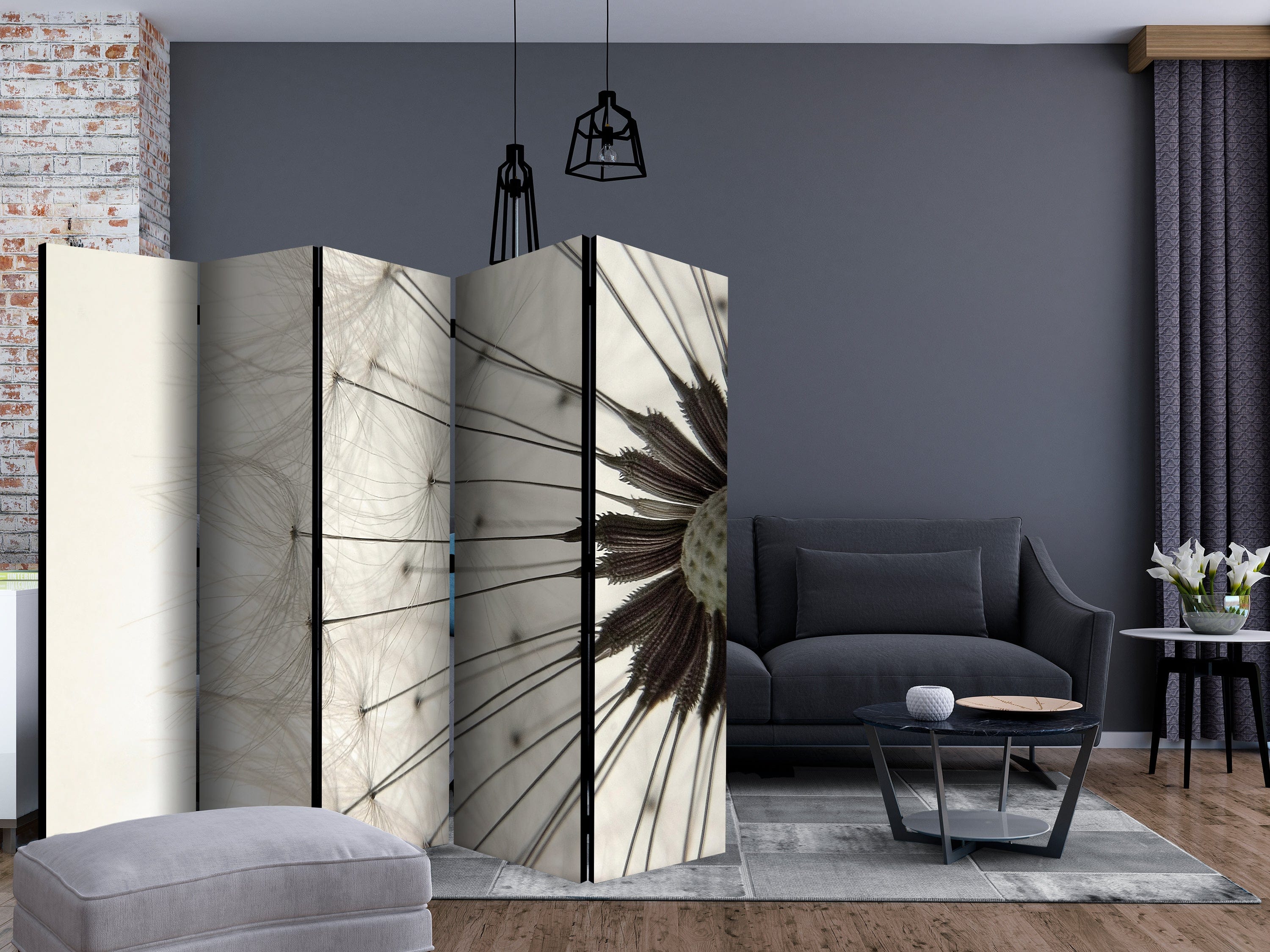 Aizslietnis 5-daļīgs - Pienenes sēklu galviņa (225x172cm) Home Trends
