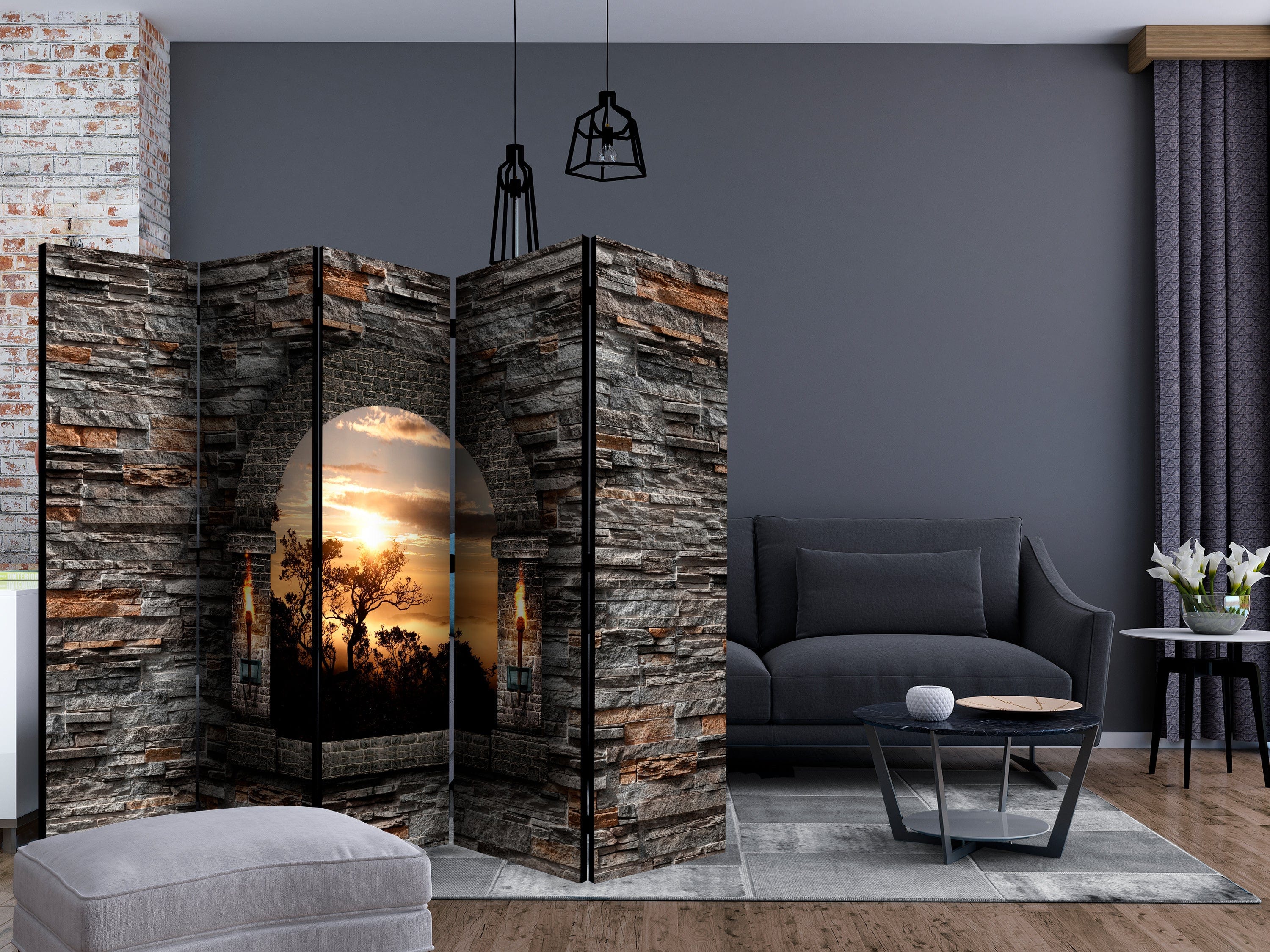 Aizslietnis 5-daļīgs - Pils logs (225x172cm) Home Trends