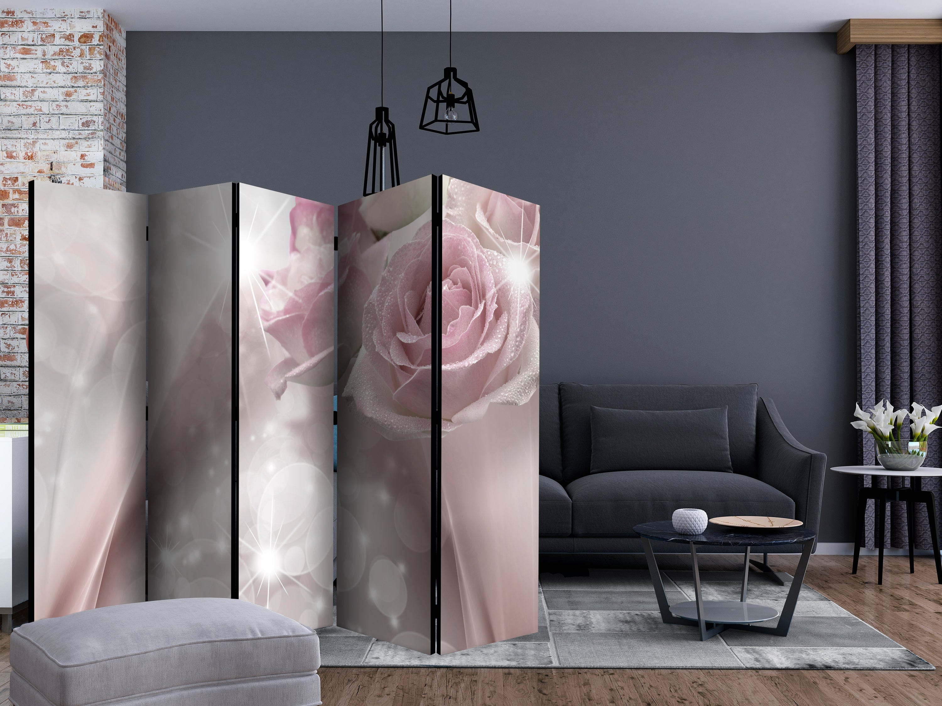 Aizslietnis 5-daļīgs - Rasas rozes (225x172cm) Home Trends