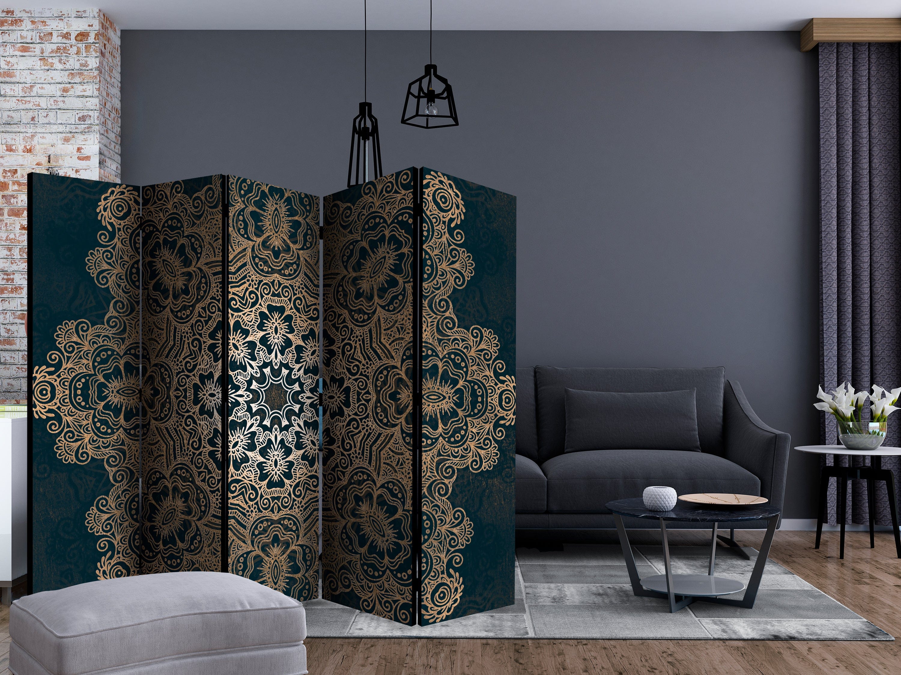 Aizslietnis 5-daļīgs - Sarežģīts raksts (225x172cm) Home Trends