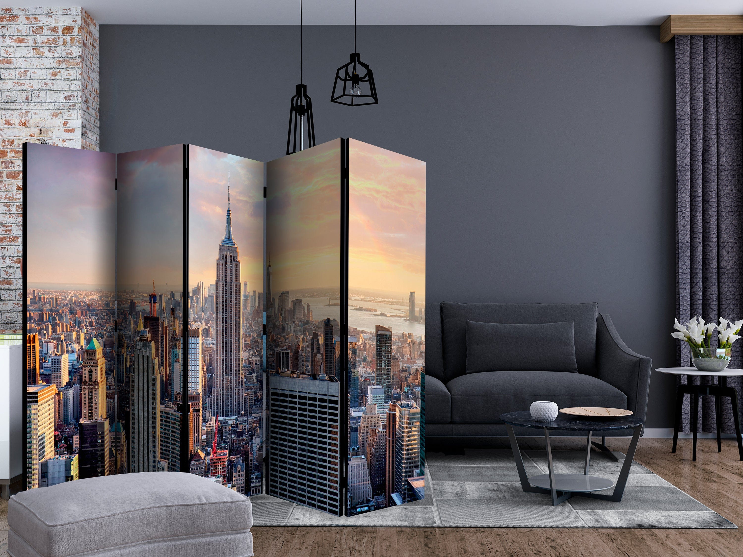 Aizslietnis 5-daļīgs - Saulainā metropole (225x172cm) Home Trends