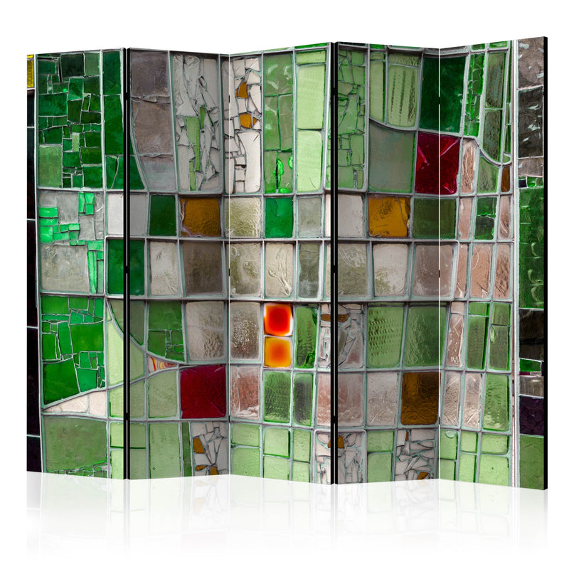 Aizslietnis 5-daļīgs - Smaragda vitrāžas (225x172cm) 225x172 cm Home Trends