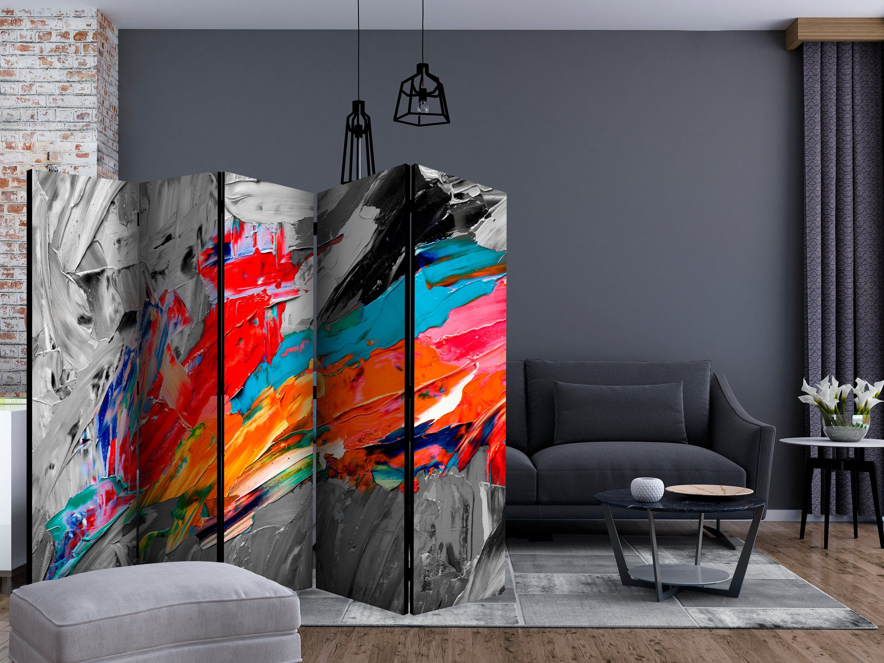 Aizslietnis 5-daļīgs - Uguns putns (225x172cm) 225x172 cm Home Trends