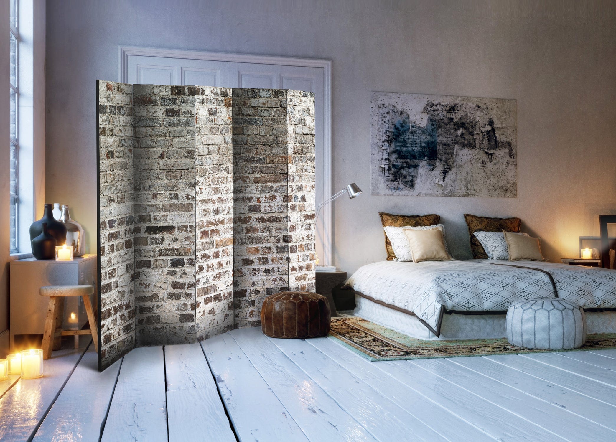 Aizslietnis 5-daļīgs - Vecās sienas (225x172cm) Home Trends