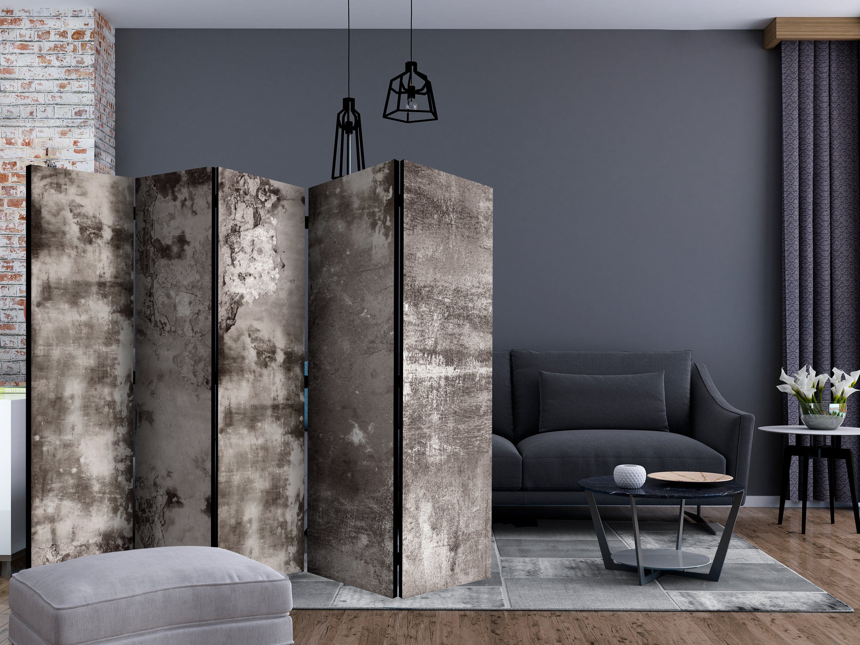 Aizslietnis 5-daļīgs - Vecs apmetums (225x172cm) Home Trends